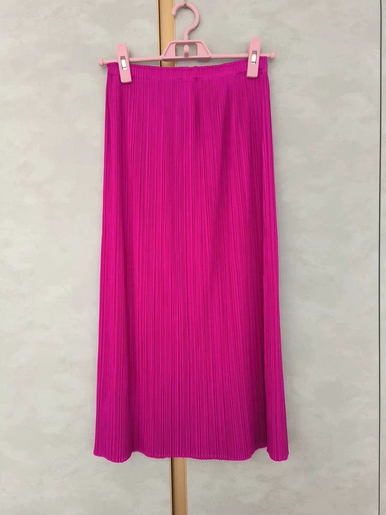 Issey Miyake Issey Miyake Pleated Pink Skirt JG161 - dmc Size US 30 / EU 46 - 1 Thumbnail