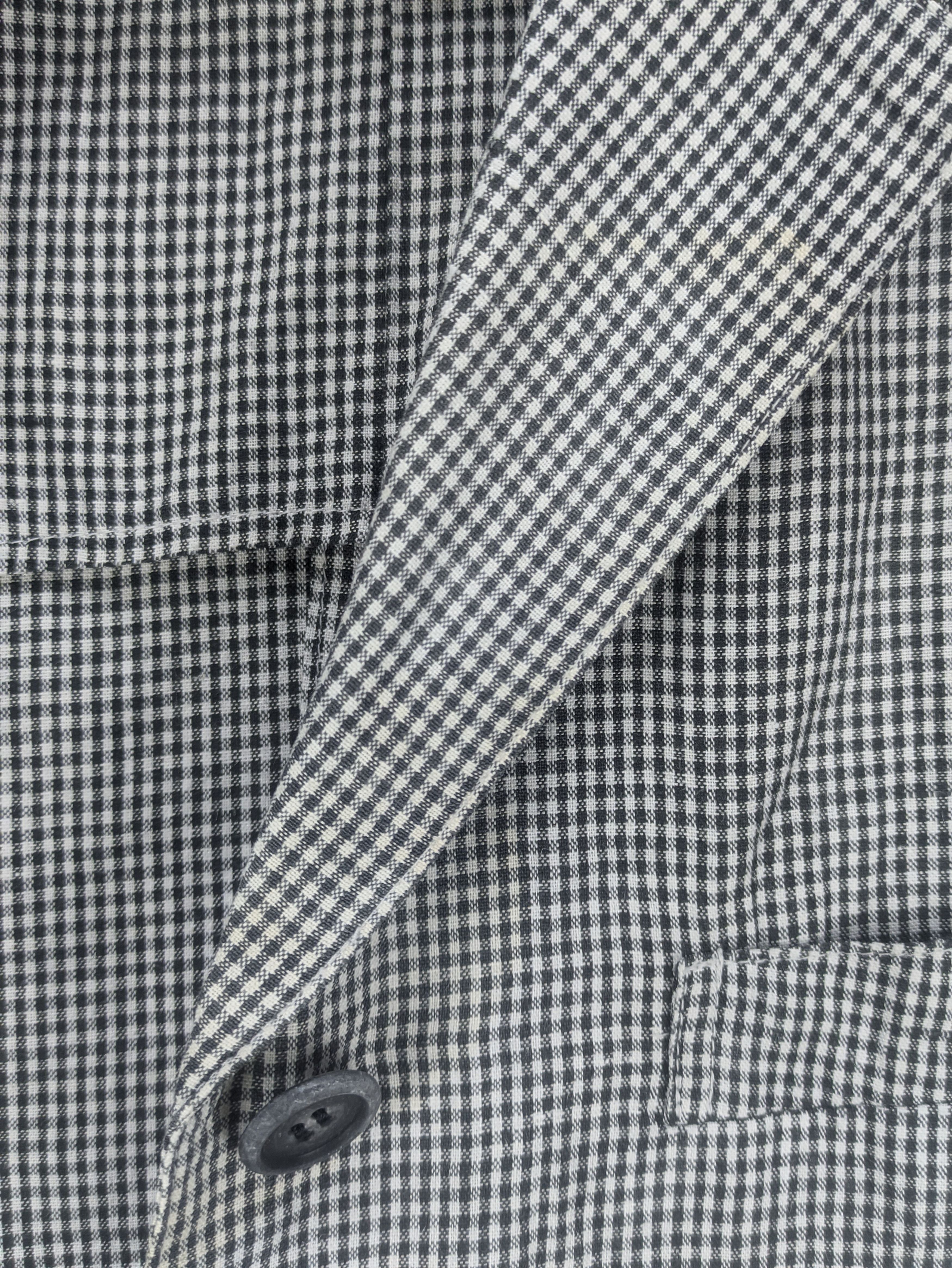 Issey Miyake Steals🔥Issey Miyaki Coat Jacket Gingham Checkered Size S / US 4 / IT 40 - 7 Thumbnail