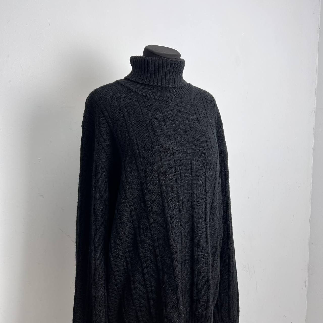 Versace Versace Black Sweater High Neck Size XL Size US XL / EU 56 / 4 - 6 Thumbnail