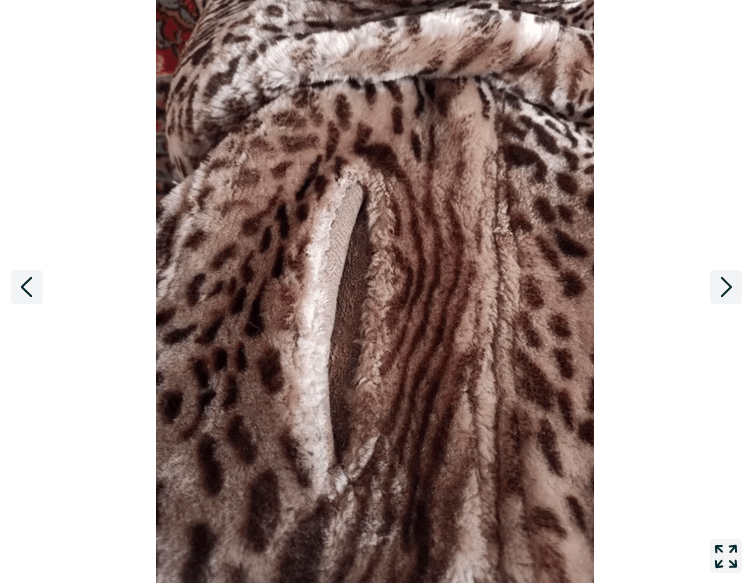 Other Leopard natural fur mouton coat sz M women's sheepskin coat Size M / US 6-8 / IT 42-44 - 5 Thumbnail