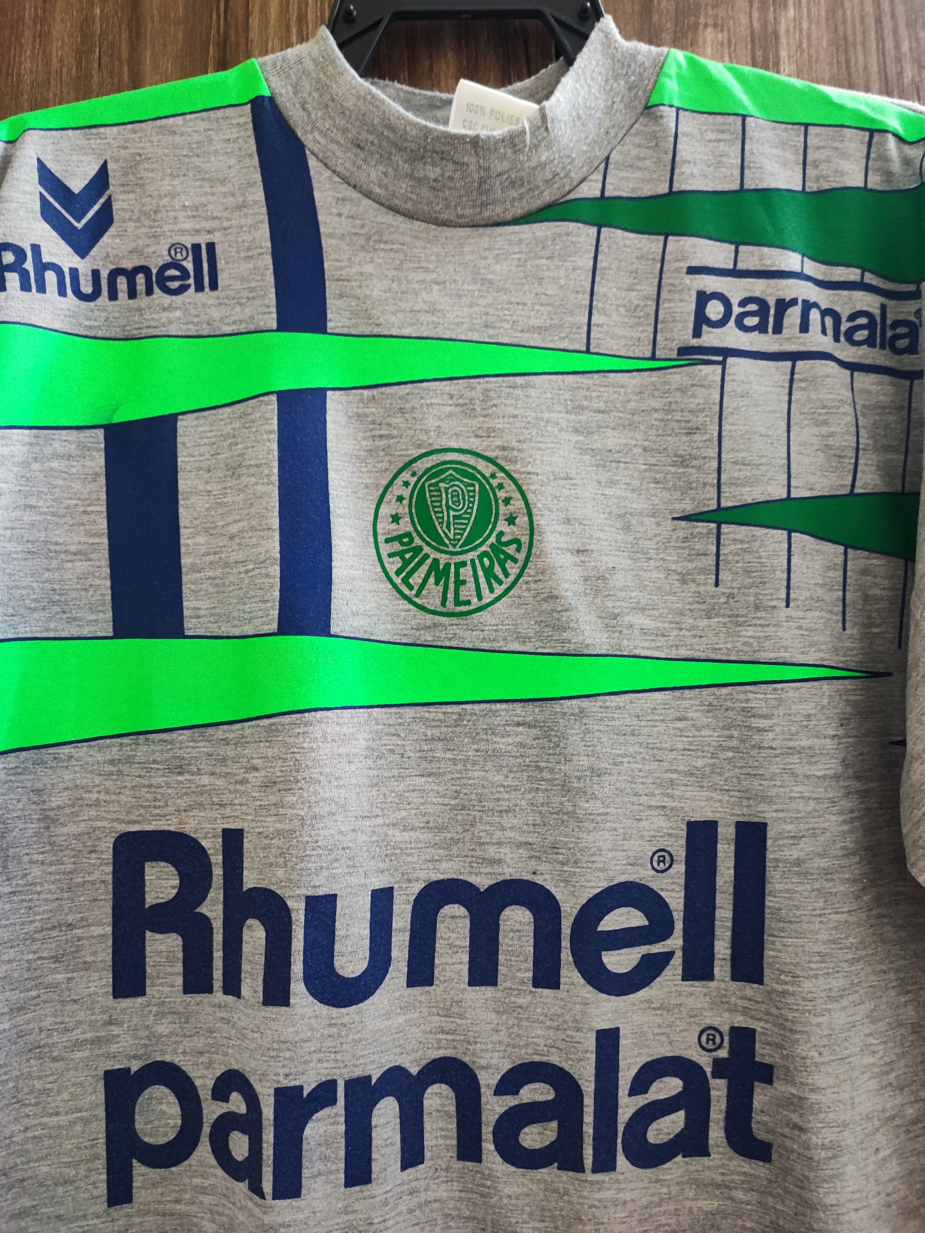 Vintage Rare!! Rhumell Vintage 80/90s Palmeiras Brazil Tee Size US L / EU 52-54 / 3 - 2 Thumbnail