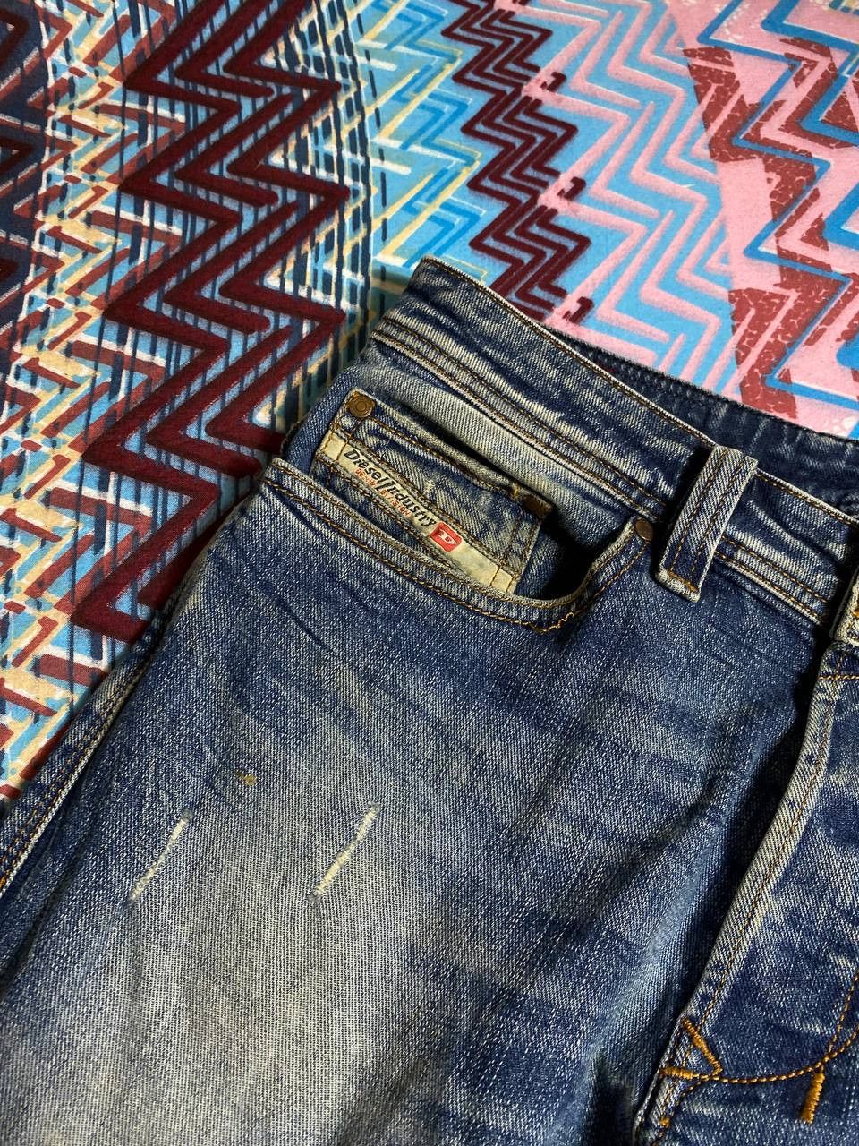 Diesel × Vintage DIESEL🔥THRASHED DISTRESSED DENIM Size US 30 / EU 46 - 5 Thumbnail