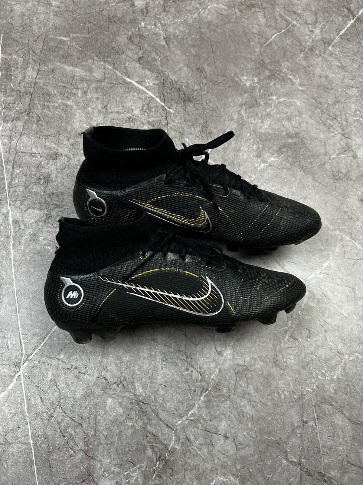 Nike Nike Mercurial Superfly 8 Pro FG Black Metallic Gold Size US 9.5 / EU 42-43 - 2 Thumbnail