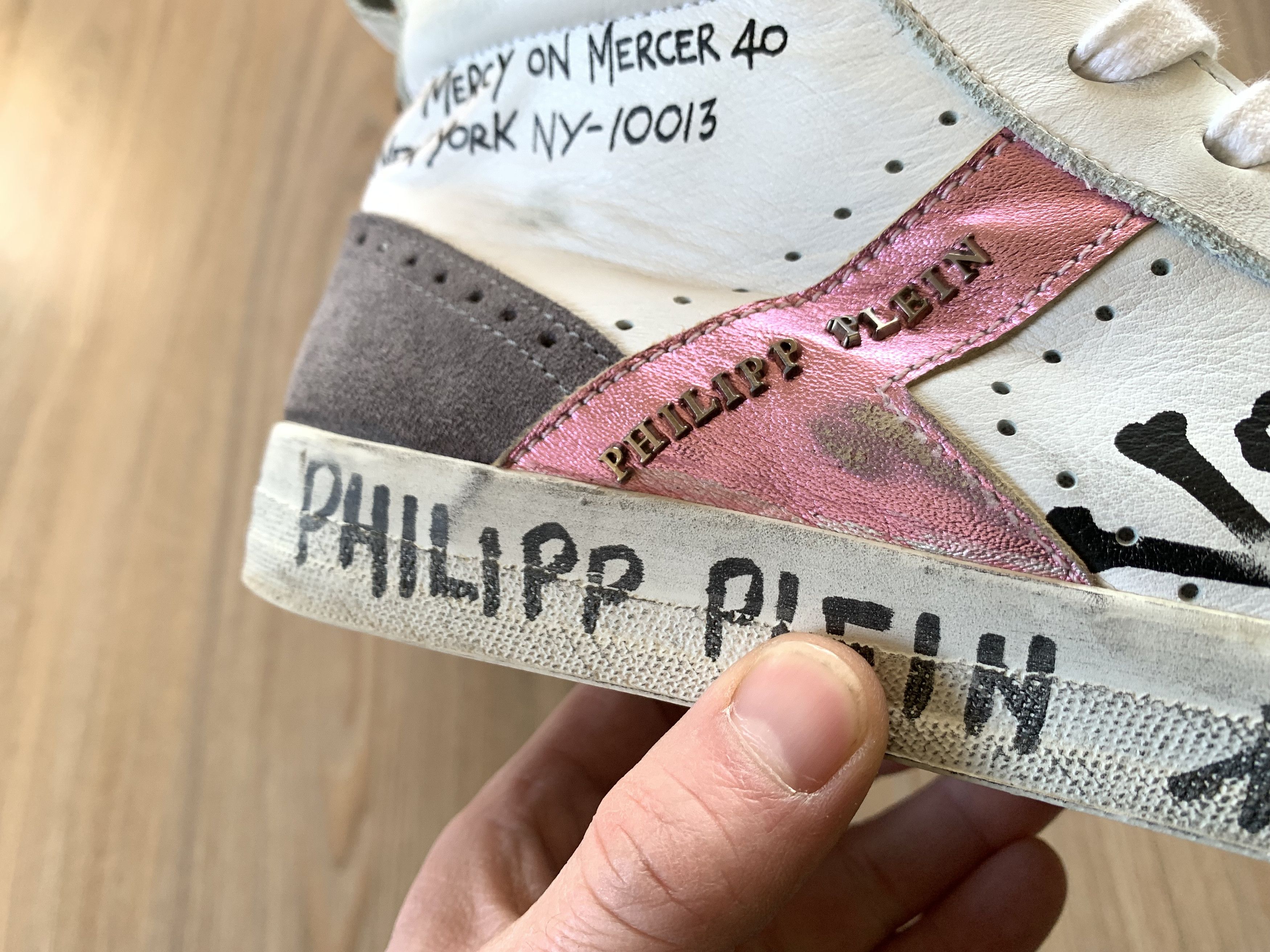 Designer × Philipp Plein Philipp Plein MM Mid Top Sneakers No Mercy Size US 5.5 / IT 35.5 - 16 Thumbnail