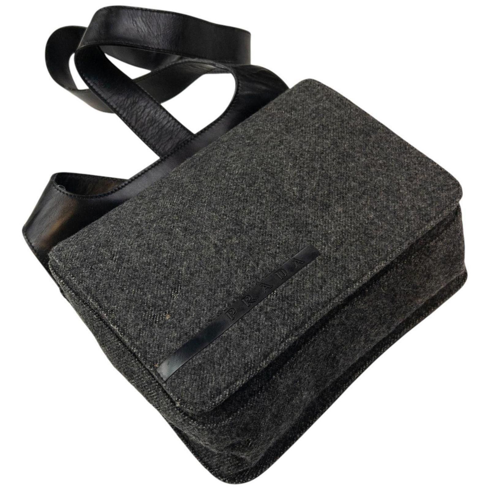 Prada Vintage 1999 Prada Wool Crossbody Bag Size ONE SIZE - 6 Thumbnail