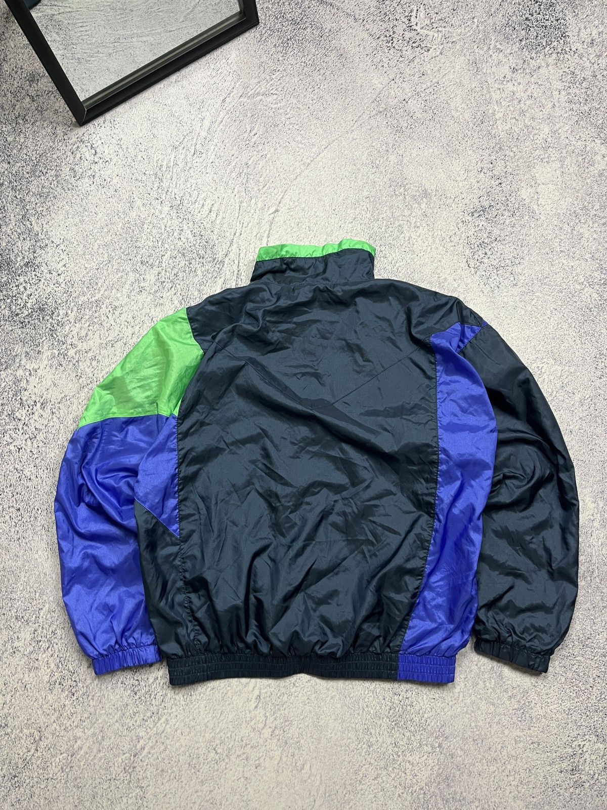 Nike × Vintage Nike Swoosh Y2k 90s Oversized Nylon Retro Track Jacket Size US M / EU 48-50 / 2 - 11 Thumbnail
