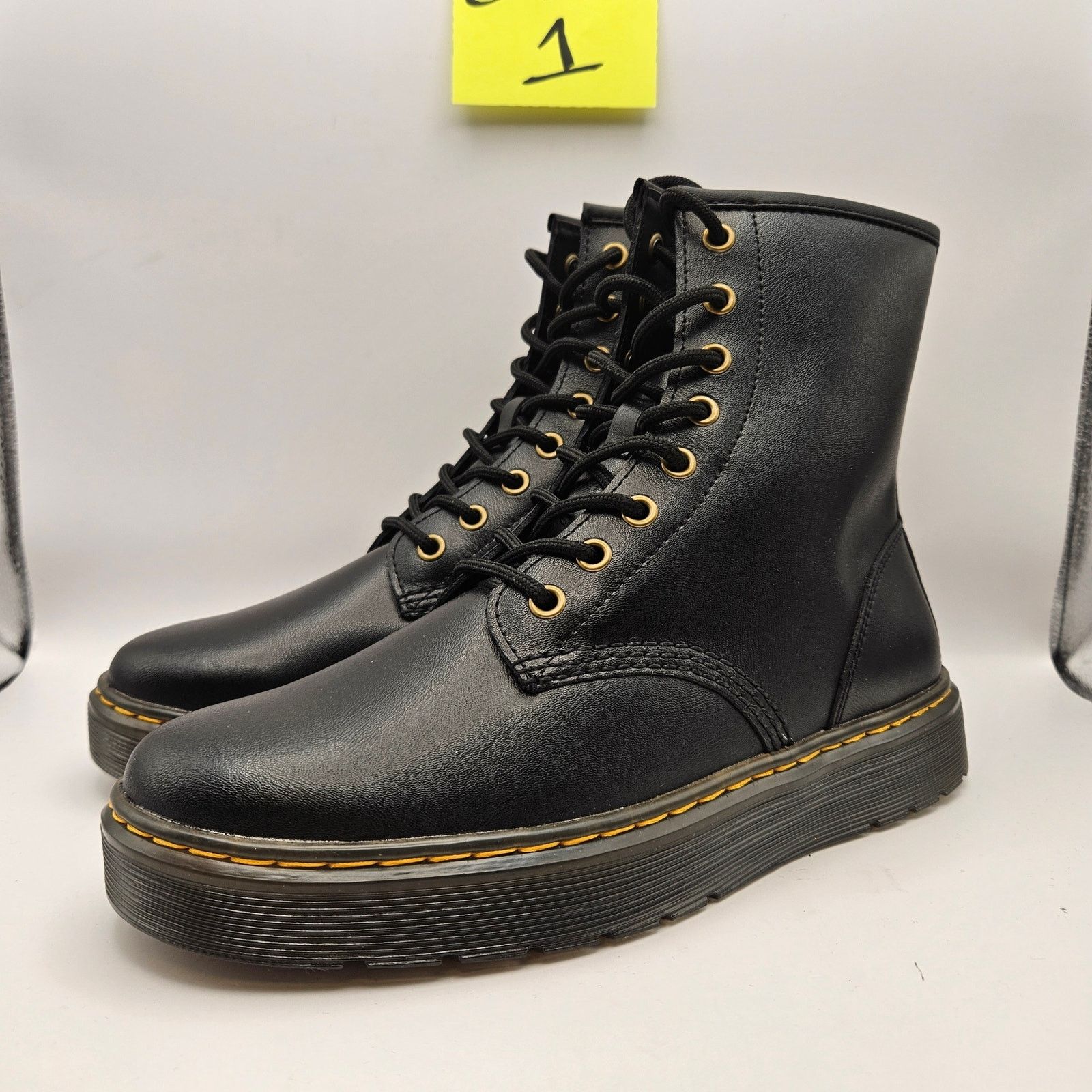 Dr. Martens DR. MARTENS MEN'S 7 WOMEN'S 8 ZAVALA VEGAN FLAT BOOTS NWOB Size US 7 / IT 37 - 1 Thumbnail
