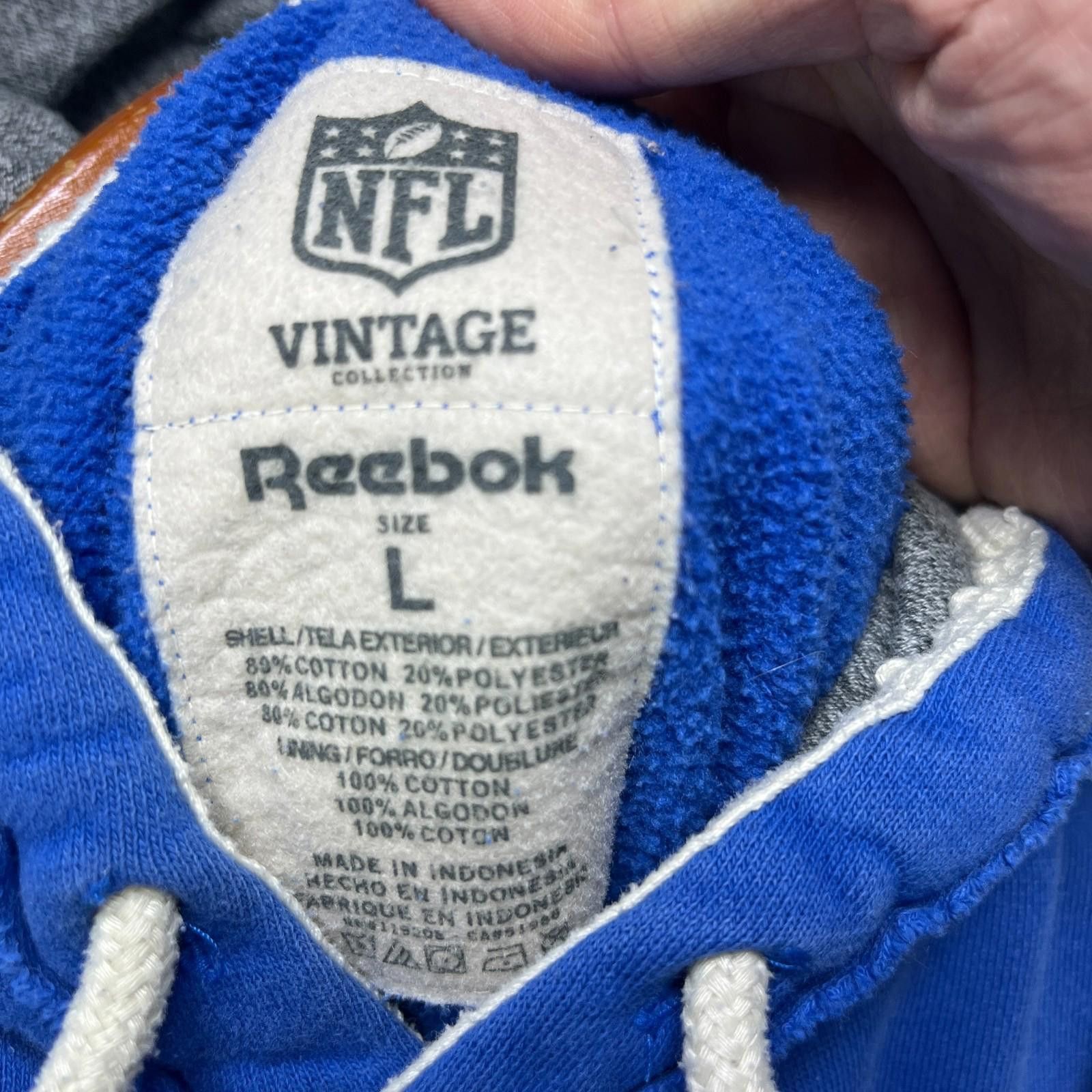 Reebok Vintage Buffalo Bills Reebok Hoodie Large Size ONE SIZE - 6 Thumbnail