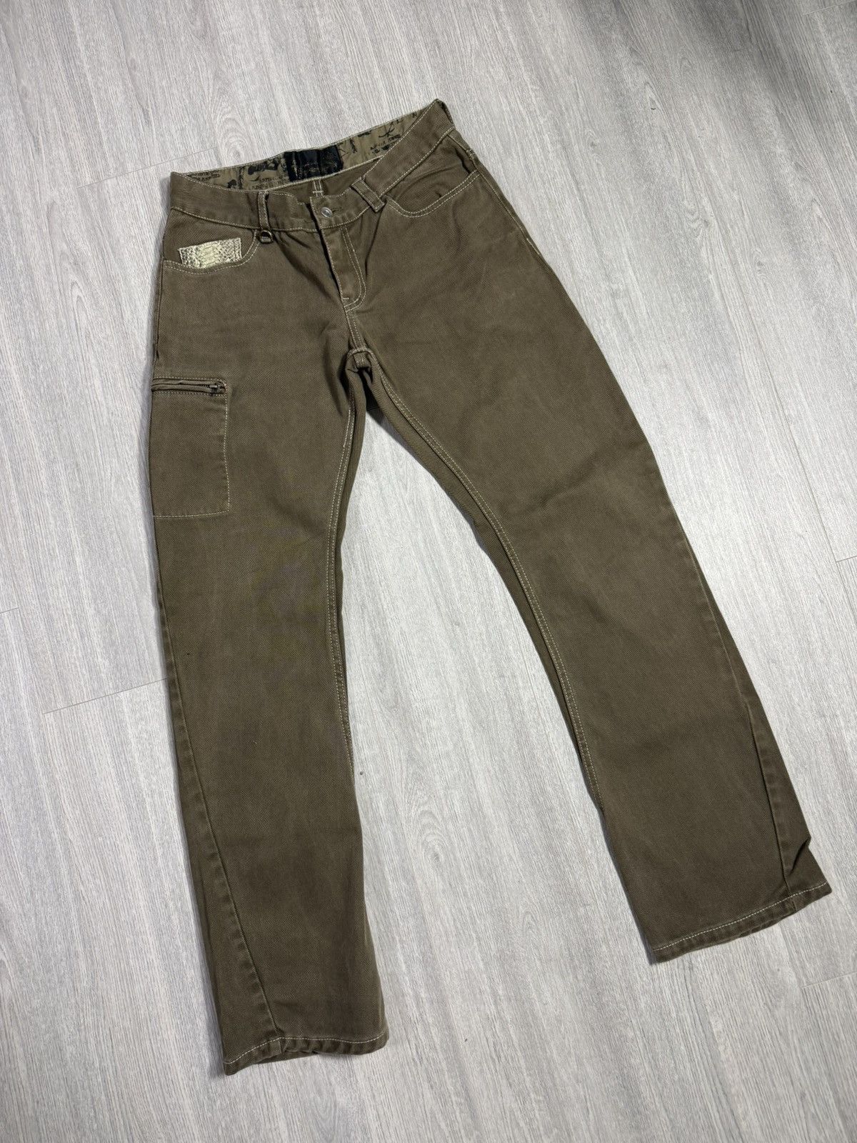 Japanese Brand Kyoji Maruyama archive cargo jeans Y2K Japan designer rare Size US 32 / EU 48 - 6 Thumbnail