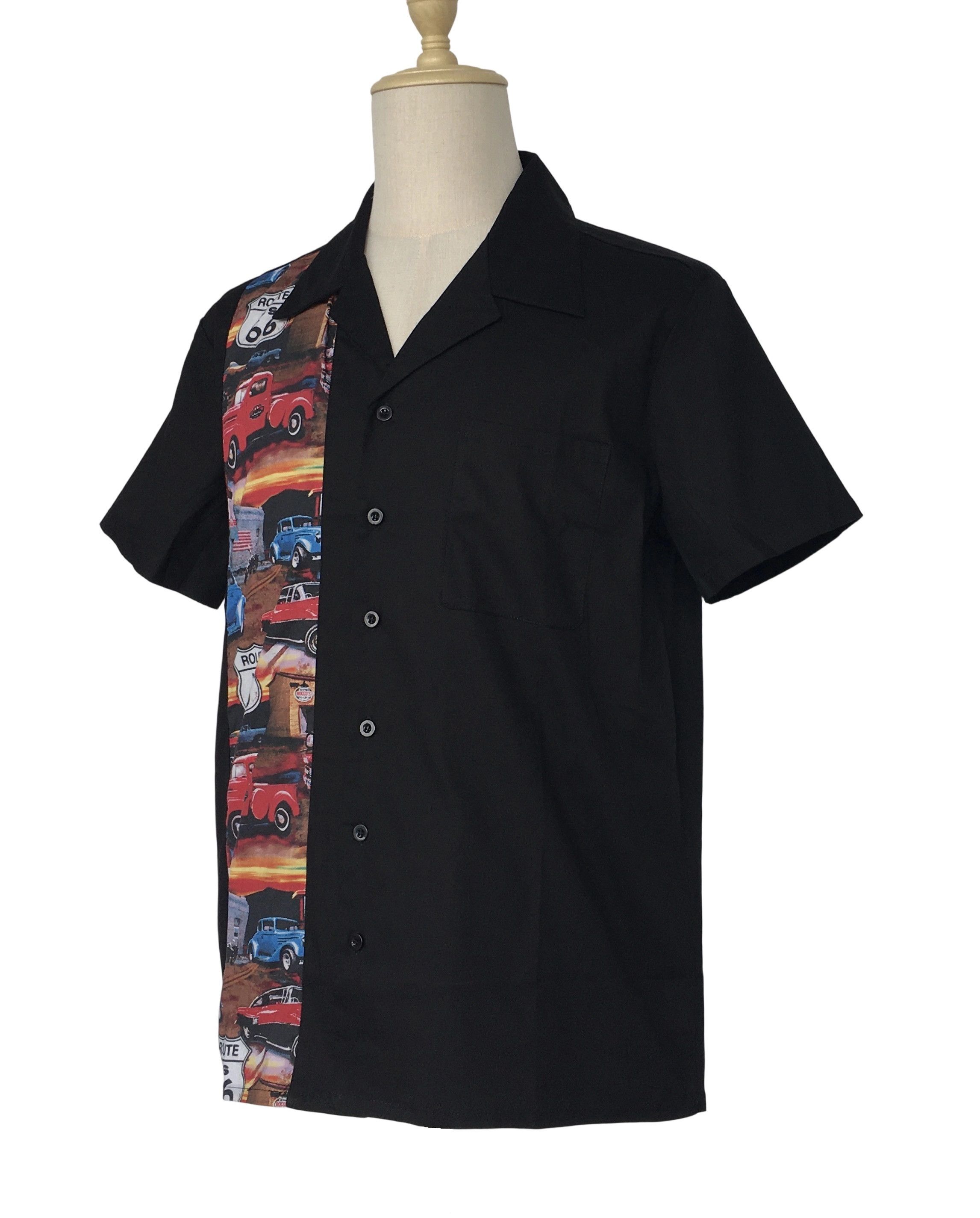Other Men's Casual Shirts 1950's Retro Vintage Tops Cars Pattern Size US XXL / EU 58 / 5 - 3 Thumbnail