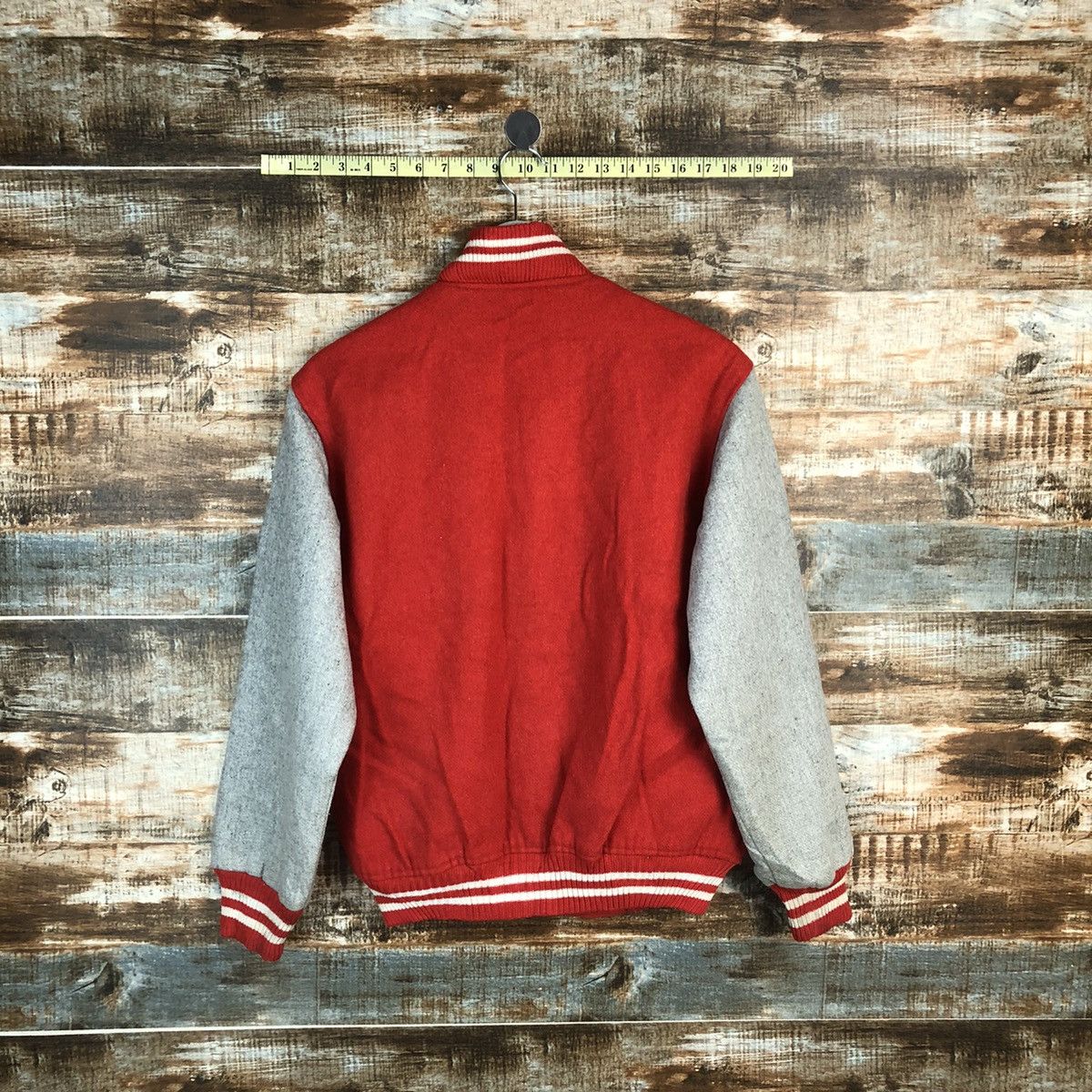 Japanese Brand Japan vintage plain Red Bomber varsity Jacket #A1756 Size US M / EU 48-50 / 2 - 12 Thumbnail