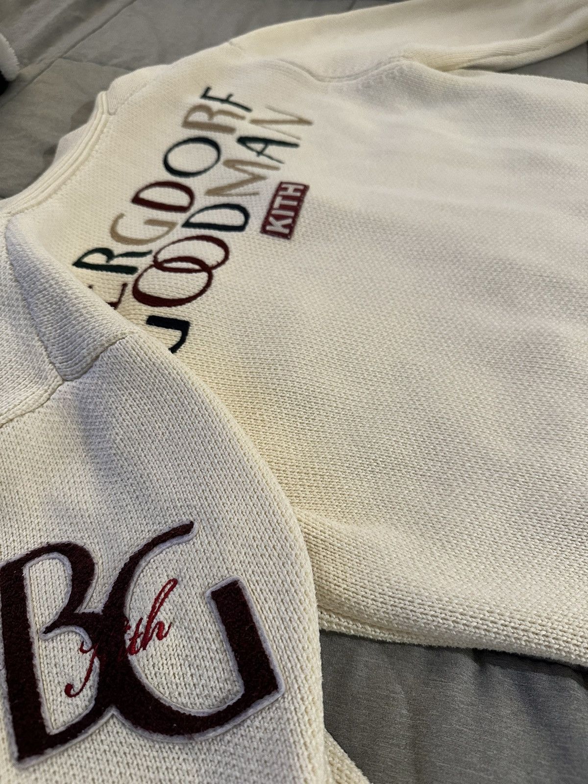 image of Bergdorf Goodman Cypress Cardigan in Cream, Men's (Size XL)