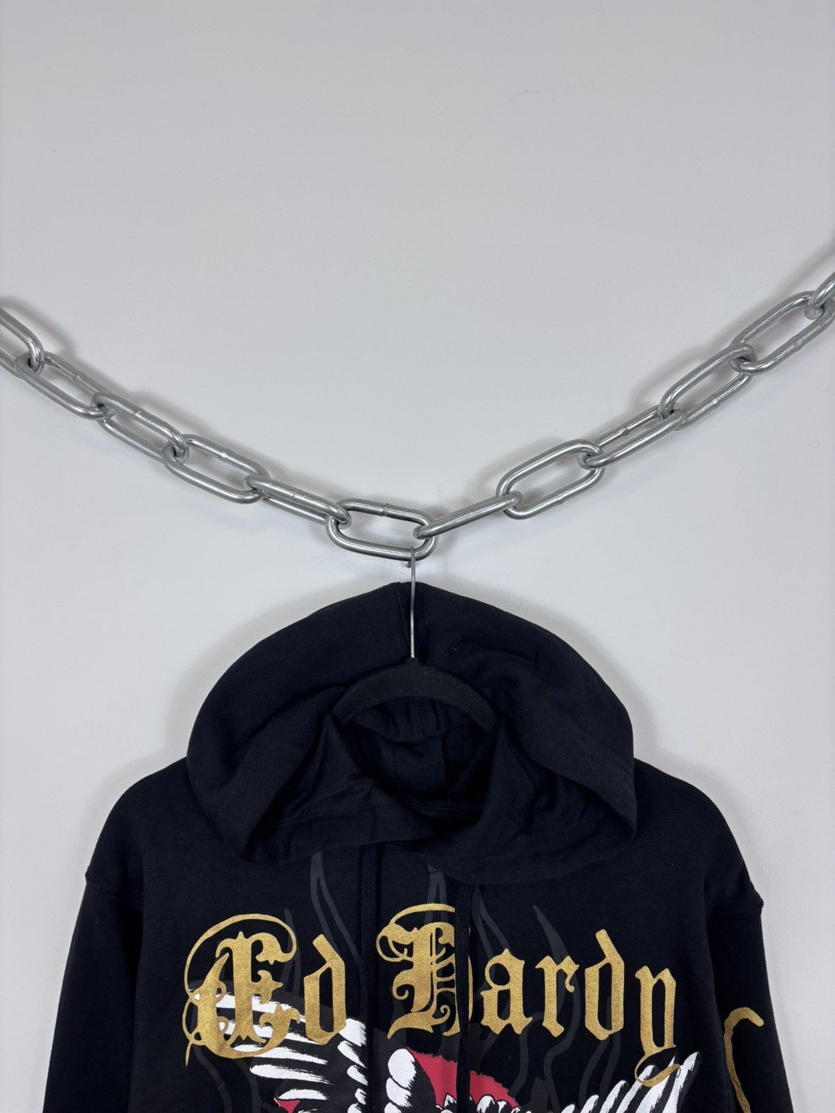 Ed Hardy Ed Hardy NWT Men’s Y2K Big Tattoo Logo Black Hype Hoodie Size US M / EU 48-50 / 2 - 4 Thumbnail