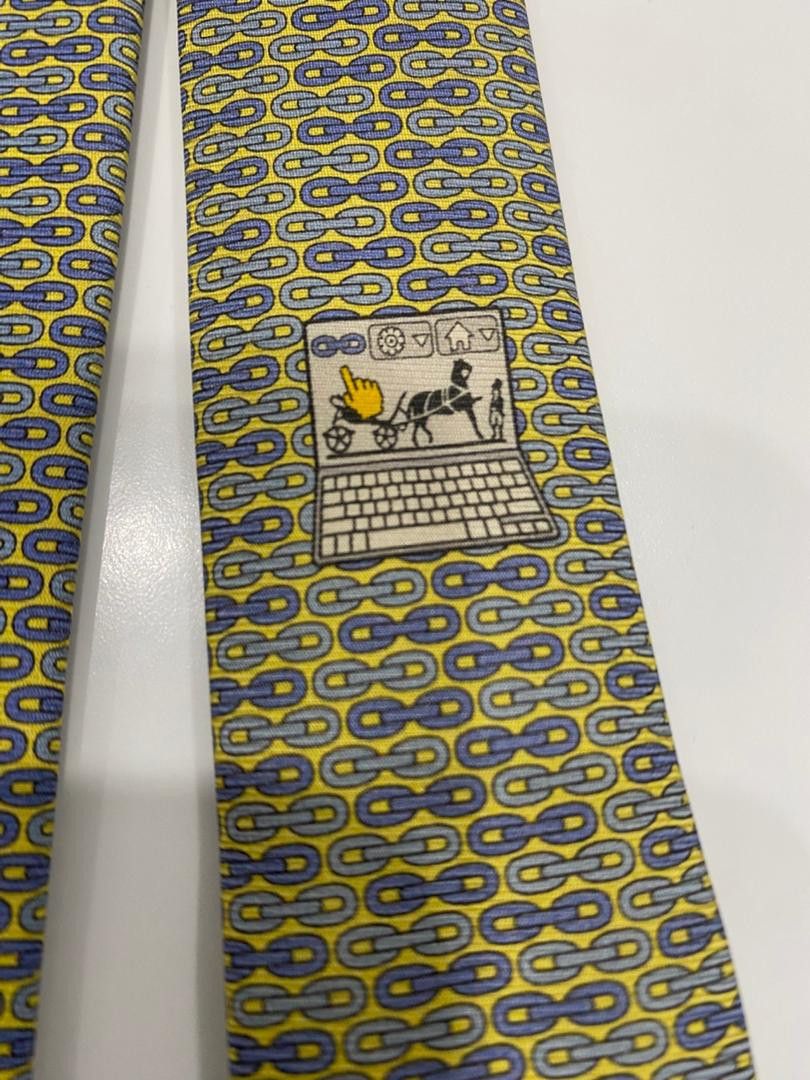 Hermes Hermes Tie laptop logo style (code:A) Size ONE SIZE - 6 Thumbnail