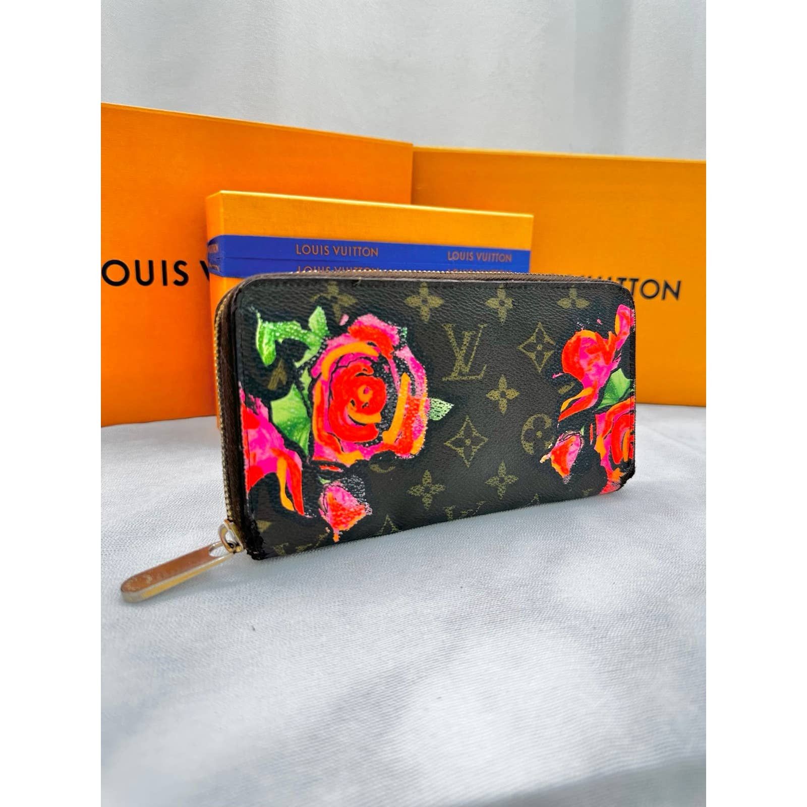 Louis Vuitton Round Long Wallet Monogram Rose Zippy Women's M93759