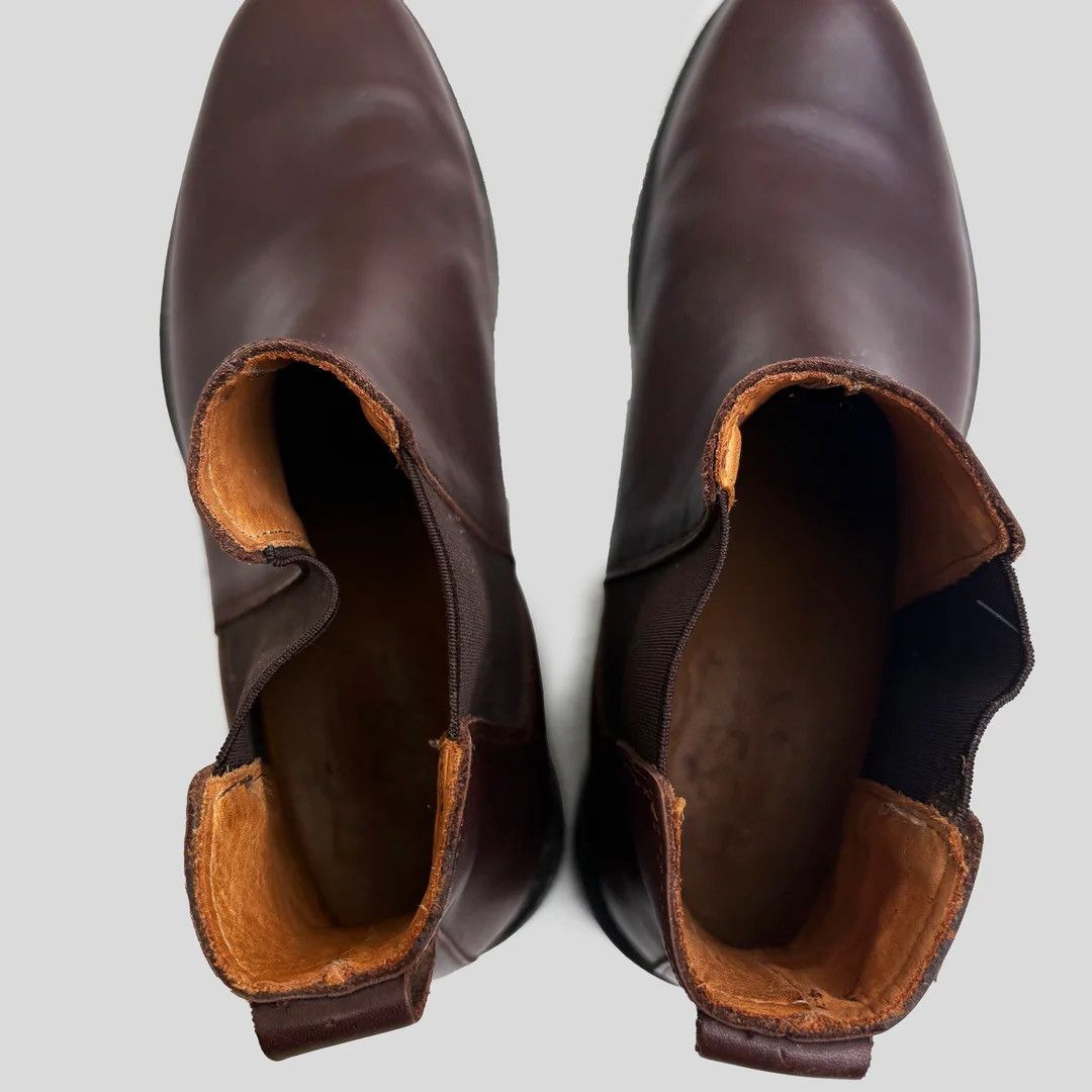 Cos COS Chelsea Brown Leather 43 9.5 Like New Ankle Boots Size US 9.5 / EU 42-43 - 4 Thumbnail