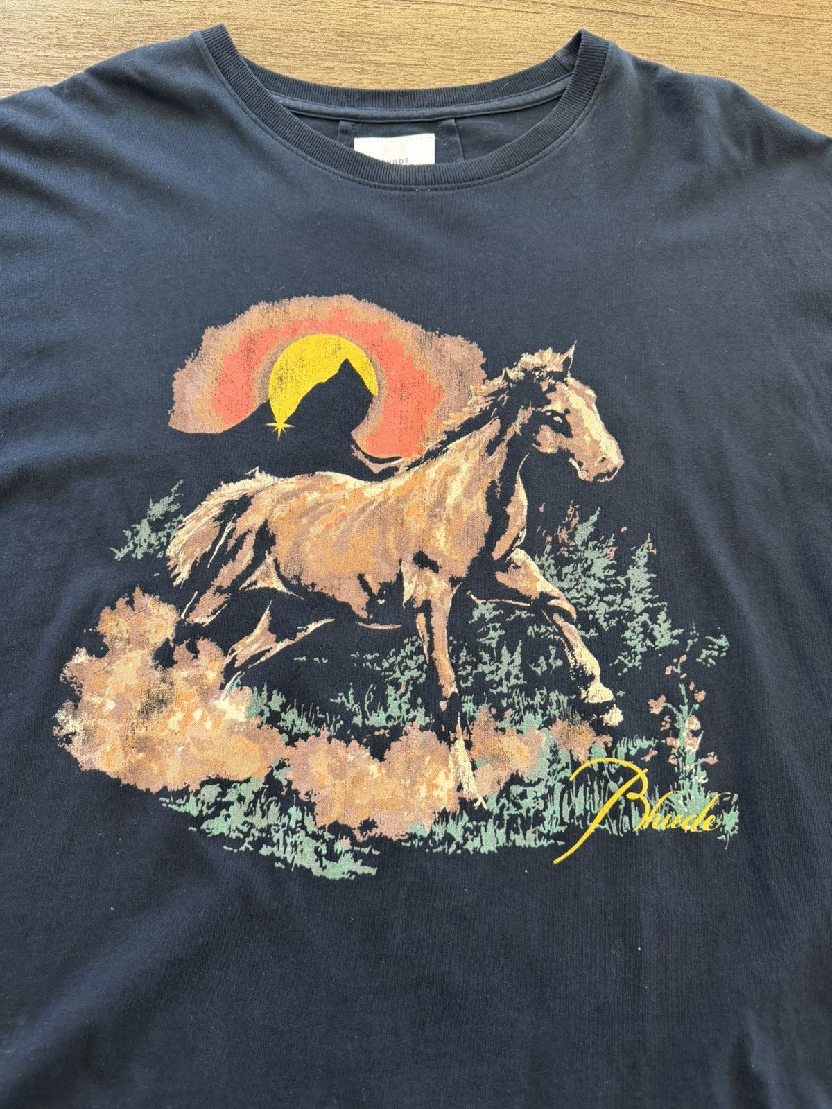Rhude Rhude - santos horse vintage logo tee - size M Size US M / EU 48-50 / 2 - 3 Thumbnail