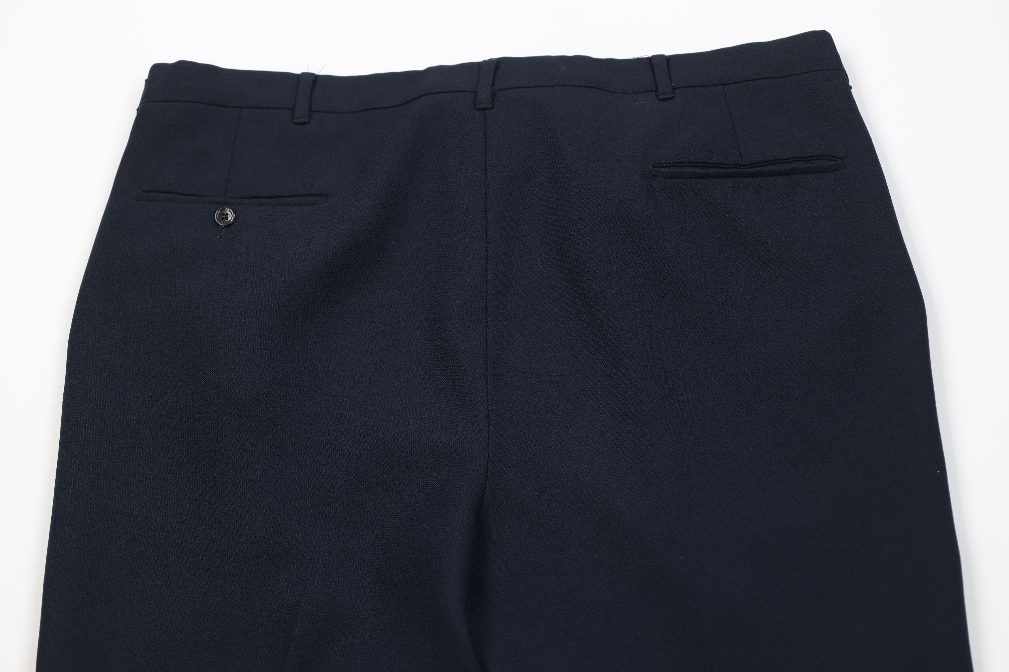 Vintage Vintage 70s Streetwear Wide Leg Chino Pants Navy Blue USA Size US 38 / EU 54 - 11 Thumbnail