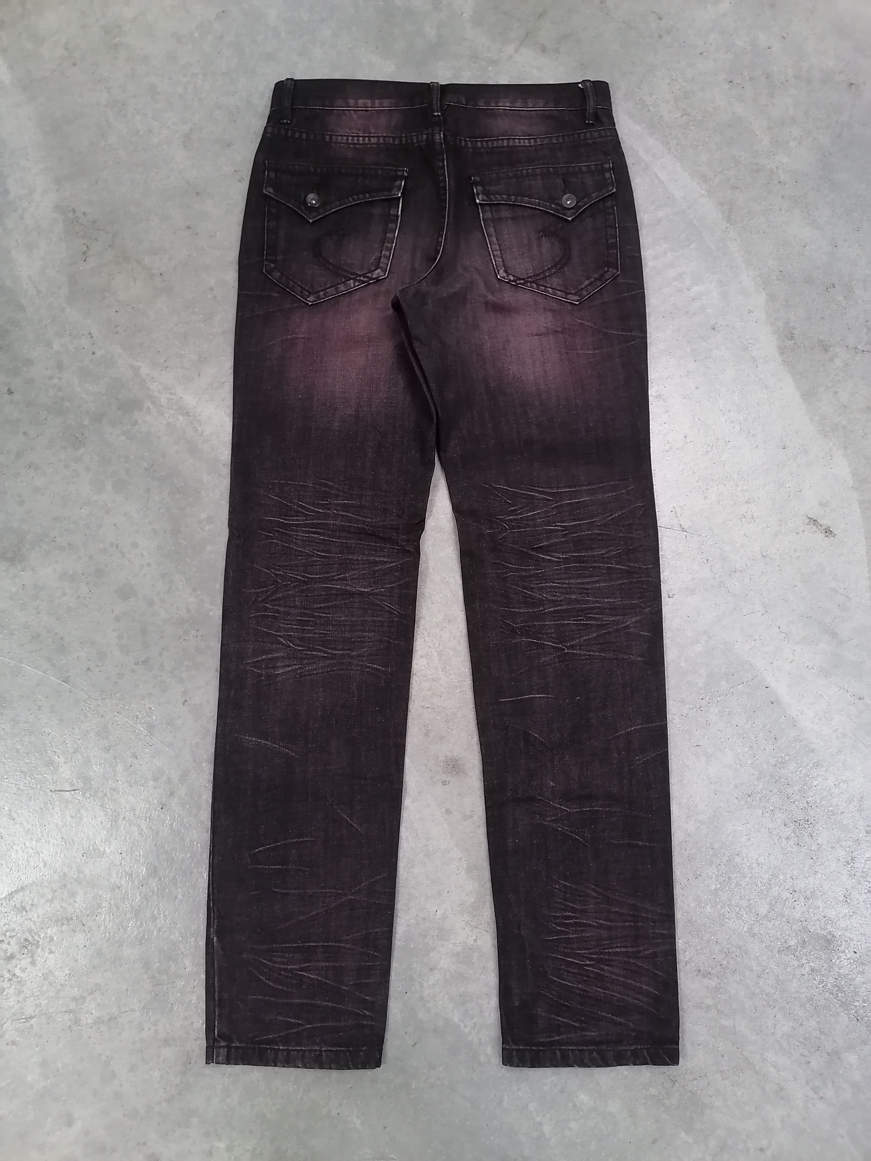 14th Addiction × If Six Was Nine × Le Grande Bleu (L.G.B.) Semantic Design Claw Mark Denim Pants Size US 31 - 9 Thumbnail
