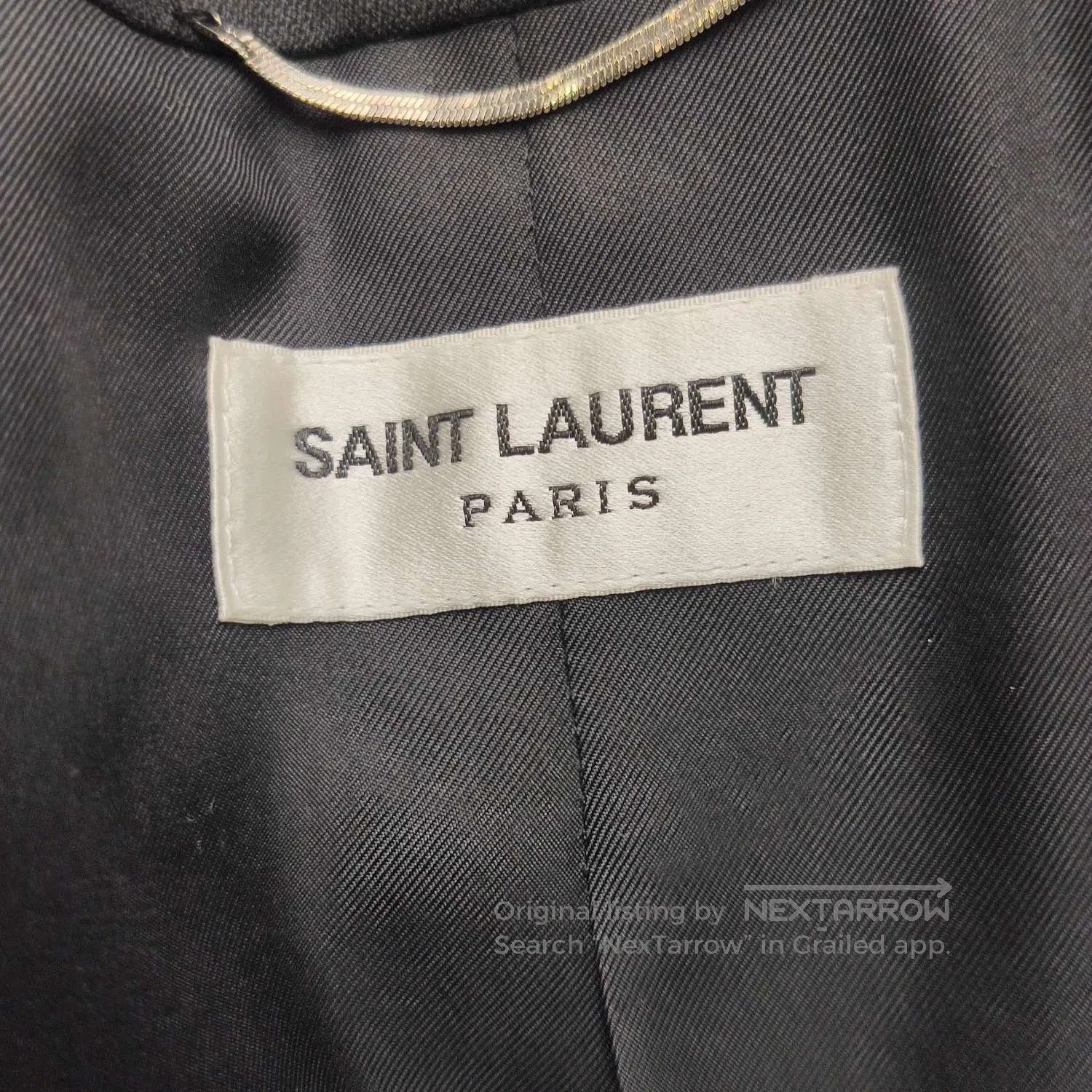 Saint Laurent Paris Saint Laurent Black Double-Breasted Men's Blazer. Size US L / EU 52-54 / 3 - 4 Thumbnail