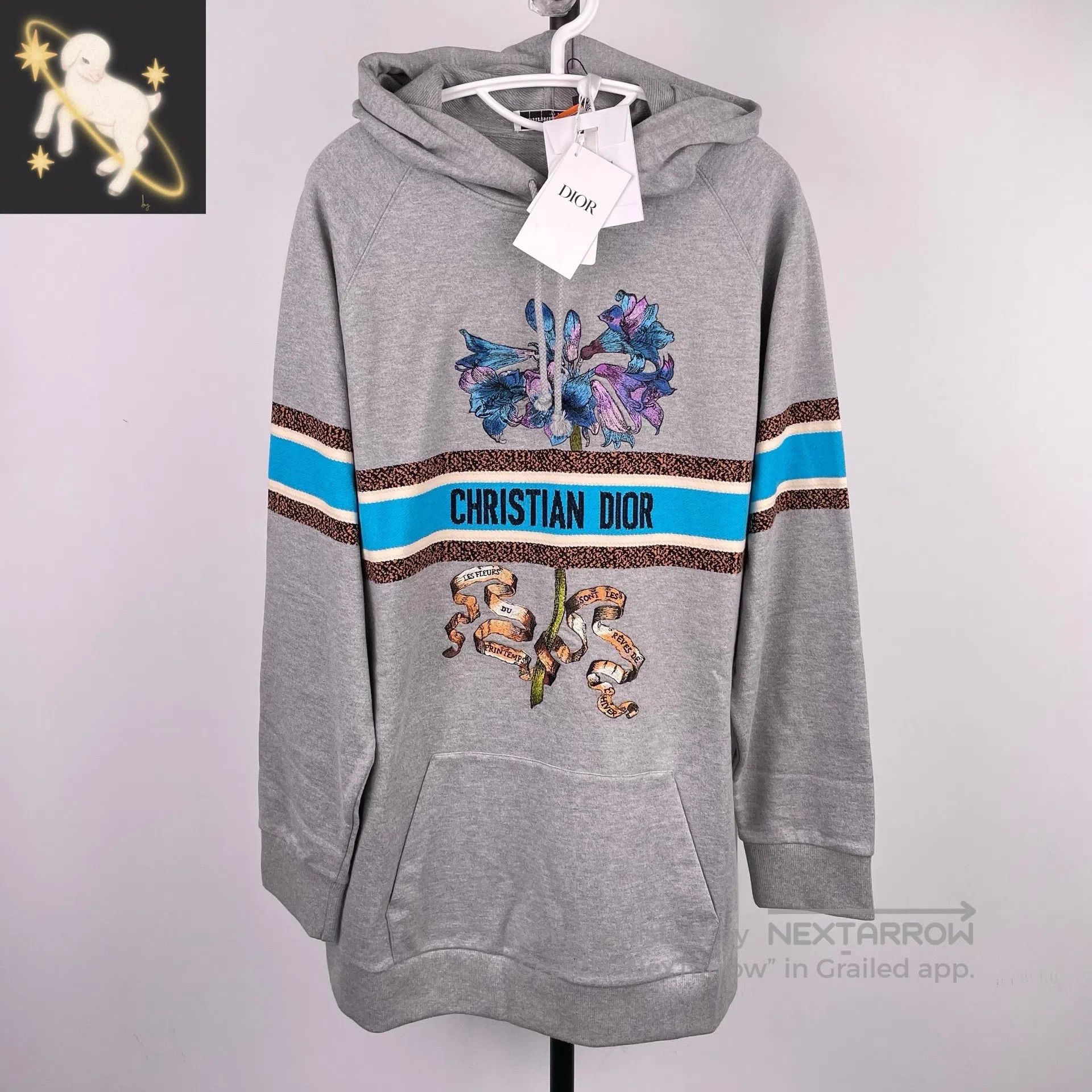 Dior Dior Embroidered floral letter logo hooded sweater dress| Size US M / EU 48-50 / 2 - 1 Thumbnail
