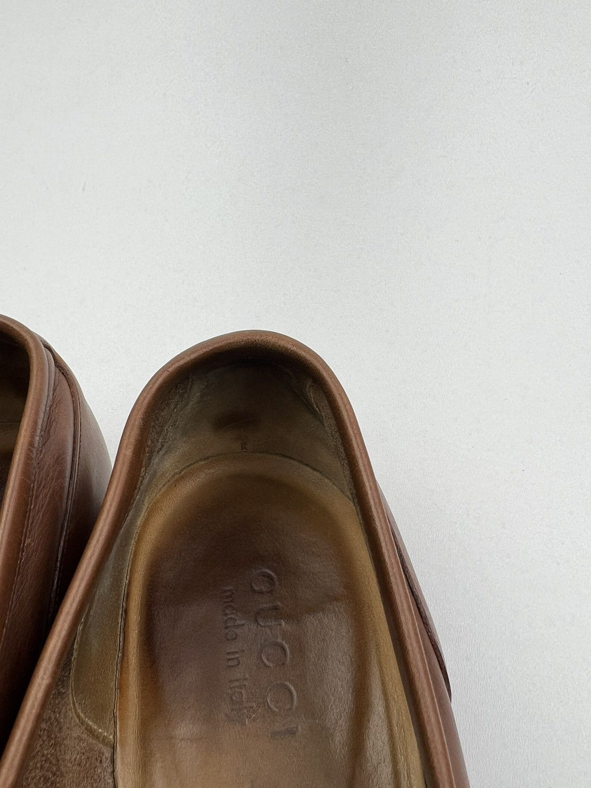 Gucci GUCCI Loafers Leather Shoes Slip Ons Web Stripe Brown Men’s Size US 7.5 / EU 40-41 - 24 Thumbnail