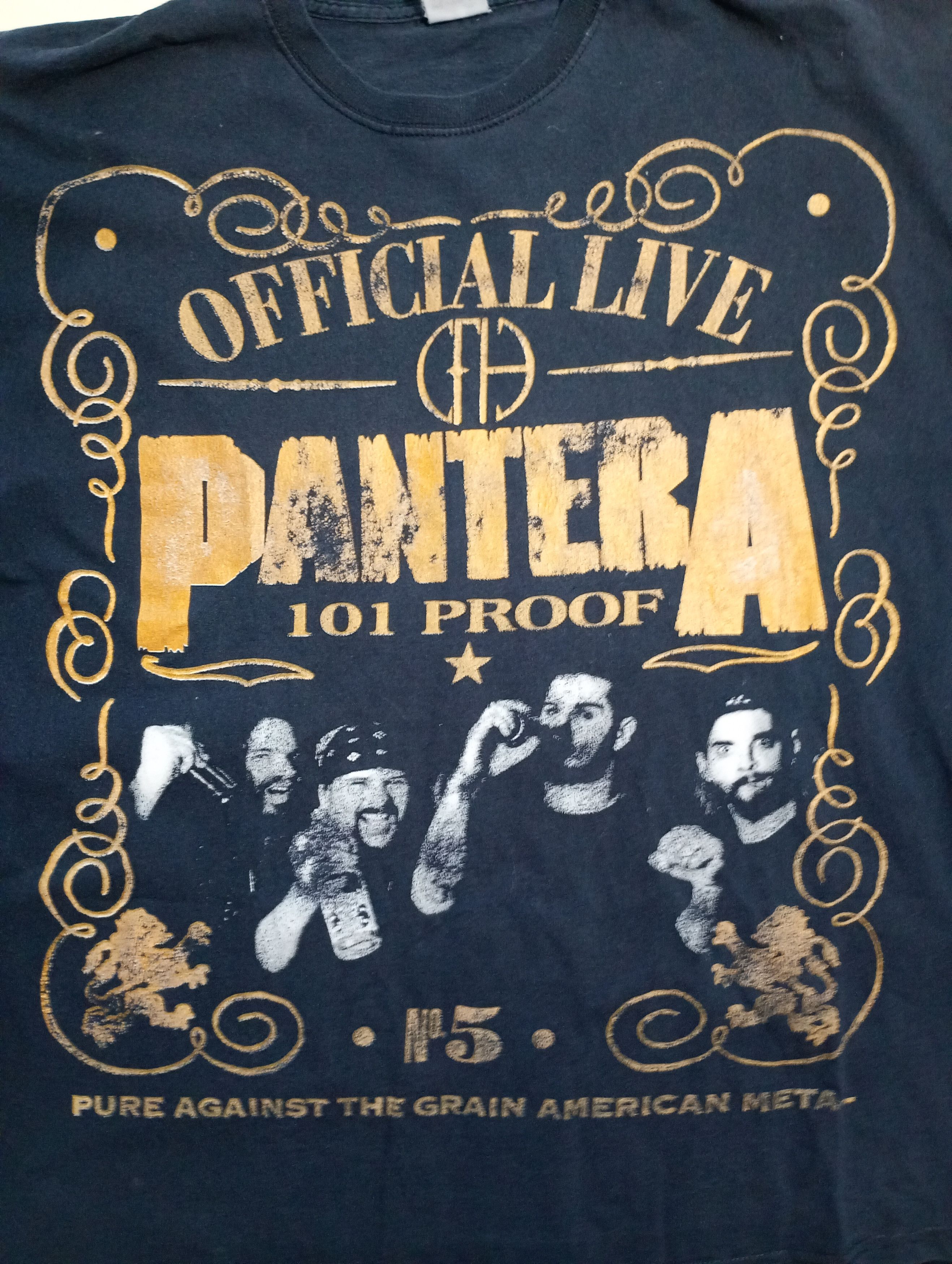 Band Tees × Fruit Of The Loom Pantera Official Live101 Proof Fruit Of The Loom T-Shirt Size US XL / EU 56 / 4 - 4 Thumbnail