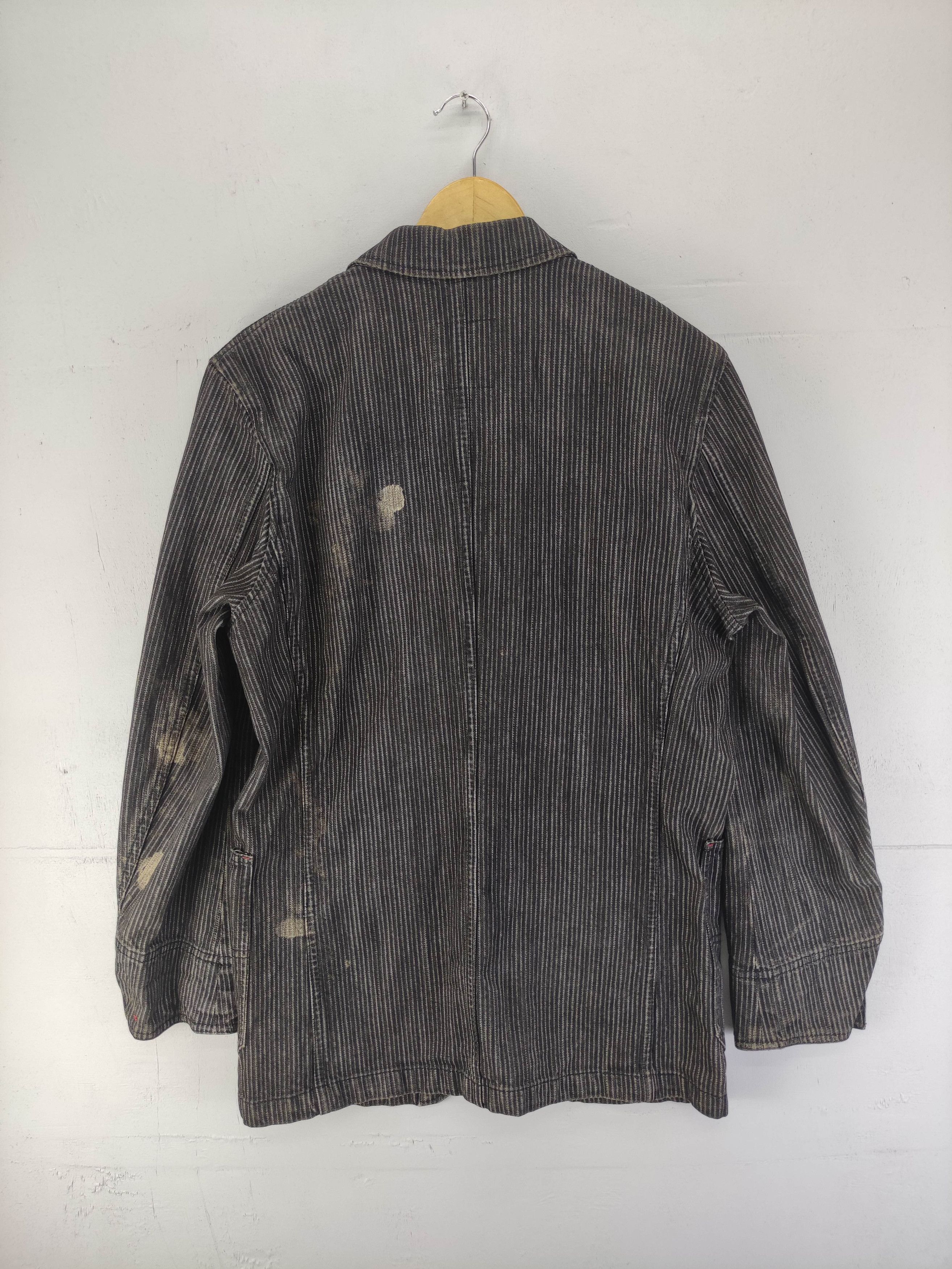 Japanese Brand Vintage On Board Denim Chore Coat Jacket Size US M / EU 48-50 / 2 - 9 Thumbnail