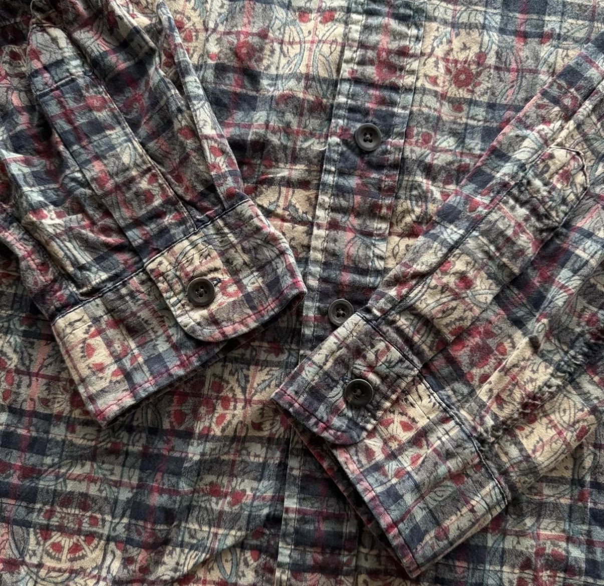 RRL Ralph Lauren RRL Ralph Lauren Double RL Brown Oil Stain Jeans K22 Size US L / EU 52-54 / 3 - 4 Thumbnail