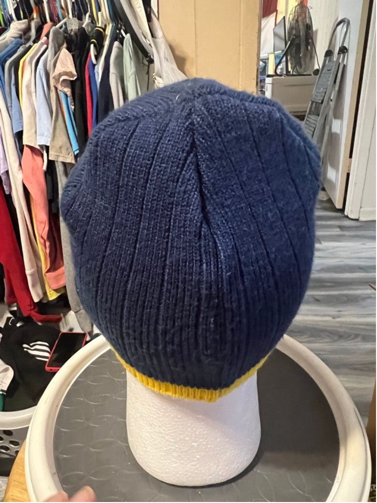 American Needle Men's American Needle Michigan M Blue Yellow Knit Beanie Hat Size 30 - 3 Thumbnail