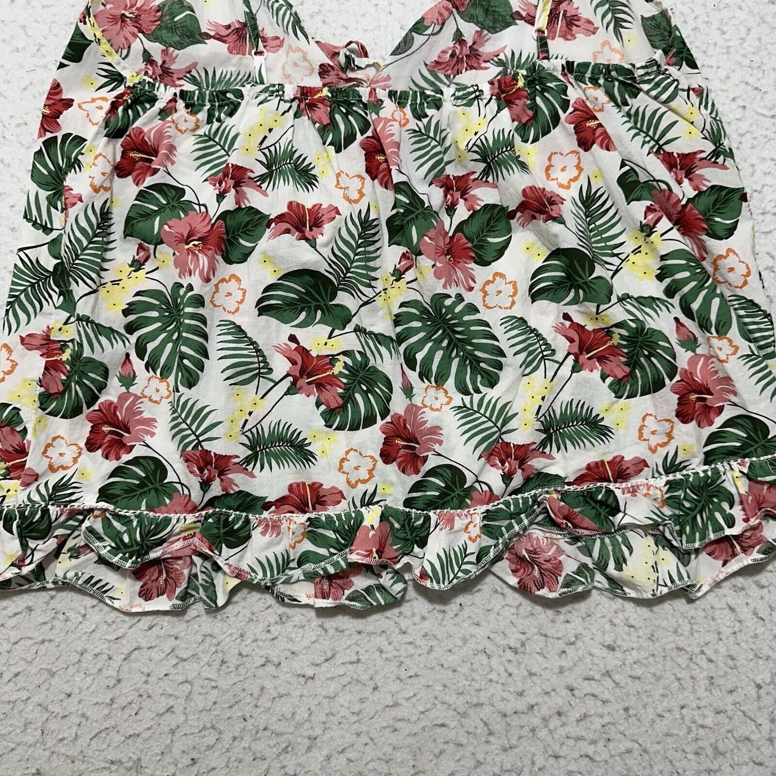 Isaac Mizrahi ISAAC Mizrahi Women's Large Pajama Top Tropical Floral Print Size L / US 10 / IT 46 - 9 Thumbnail