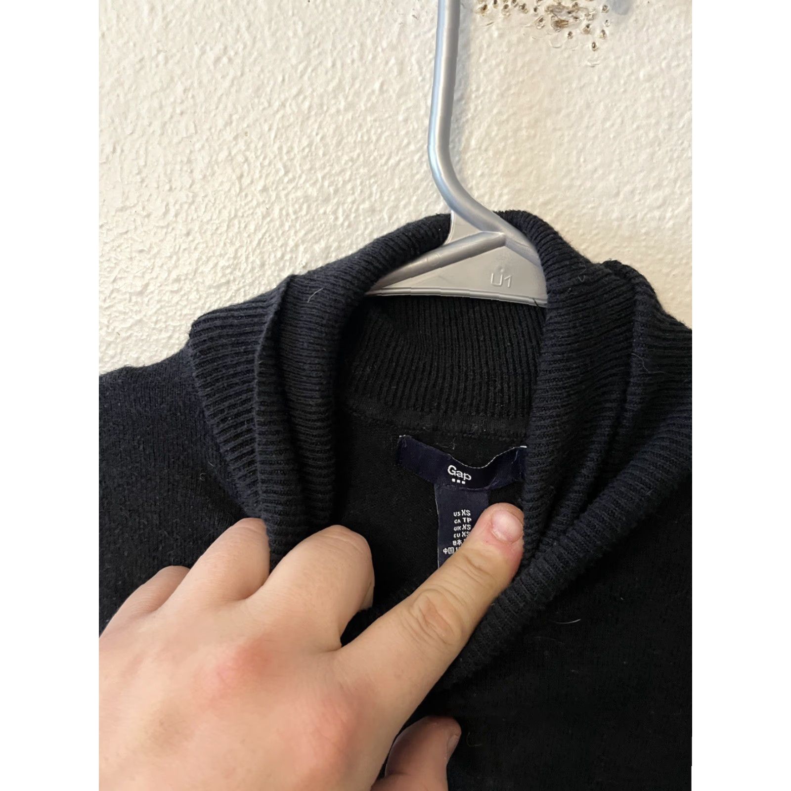 Gap Gap Women's T-Shirt Long Sleeve Turtleneck The Modern Tee XS Black Size XS / US 0-2 / IT 36-38 - 2 Thumbnail