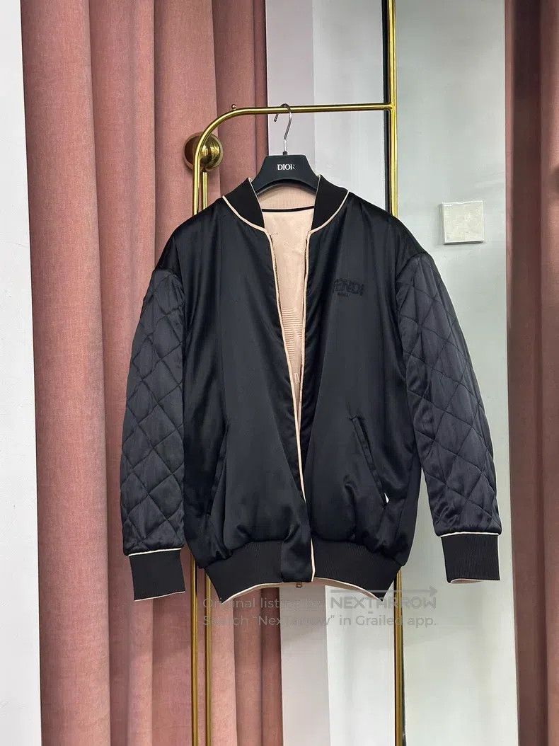 Fendi Fendi Black Silk Pink Two-Sided Wear Jacket Size XS / US 0-2 / IT 36-38 - 1 Thumbnail