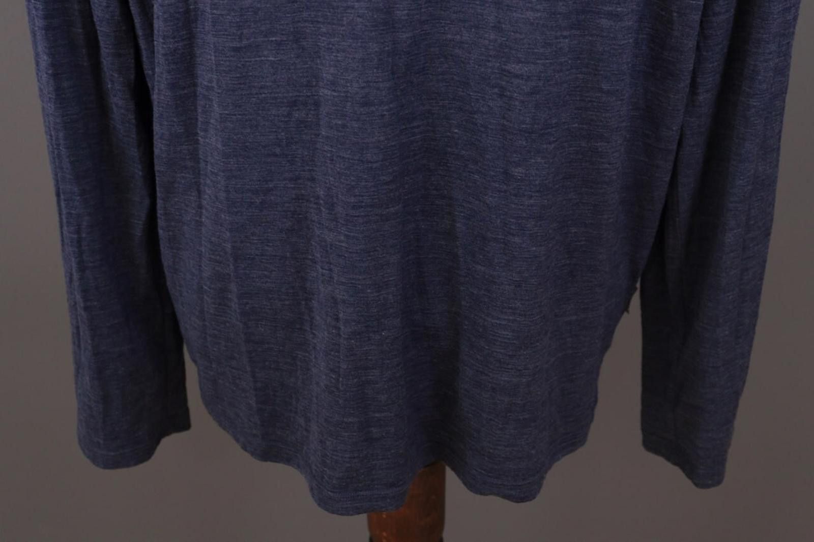 Icebreaker Icebreaker Merino Blue Striped Wool Crew Shirt Size XL Size US XL / EU 56 / 4 - 12 Thumbnail
