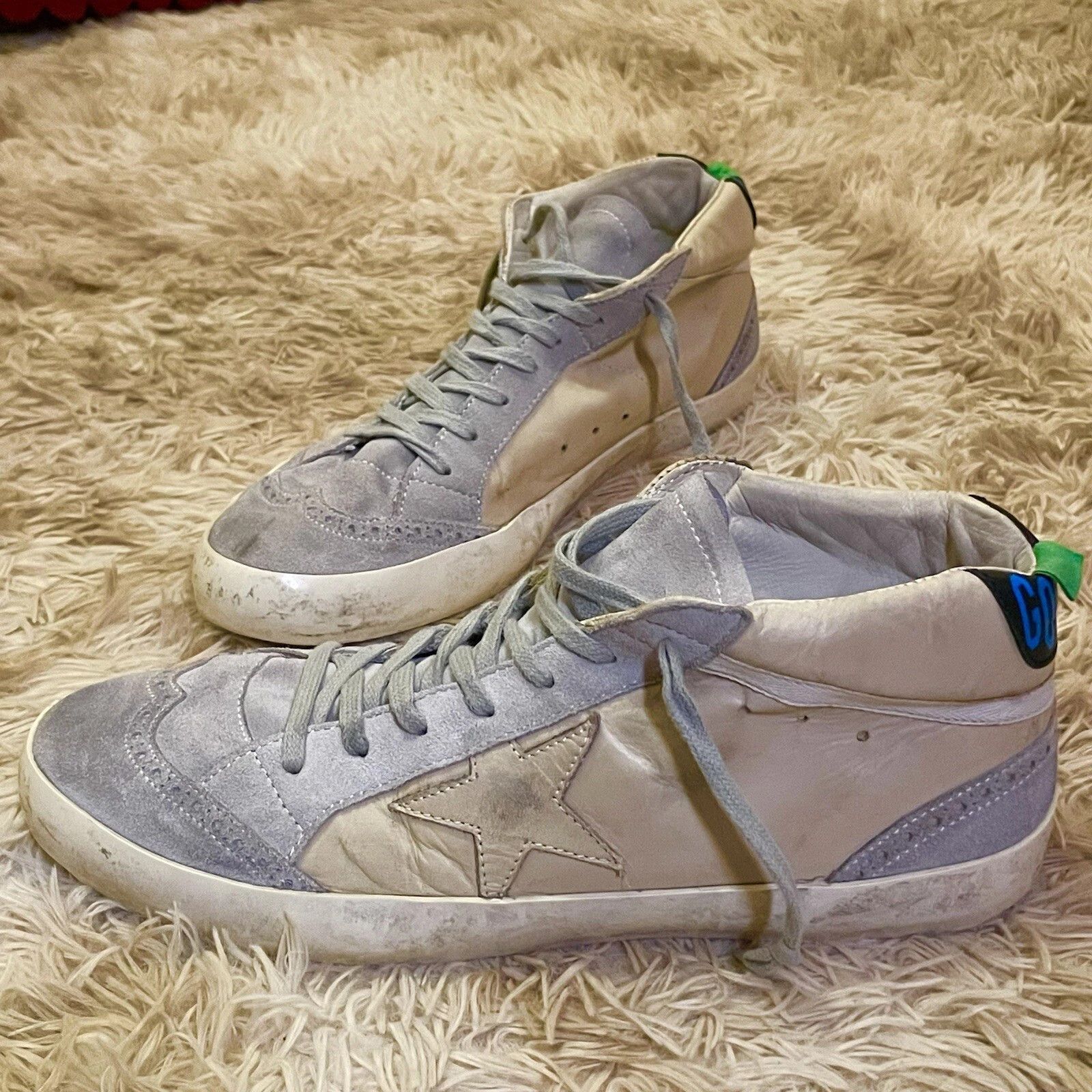 Golden Goose Share Golden Goose Sneakers MID STAR GGDB High Top Leather Size US 12 / EU 45 - 1 Thumbnail