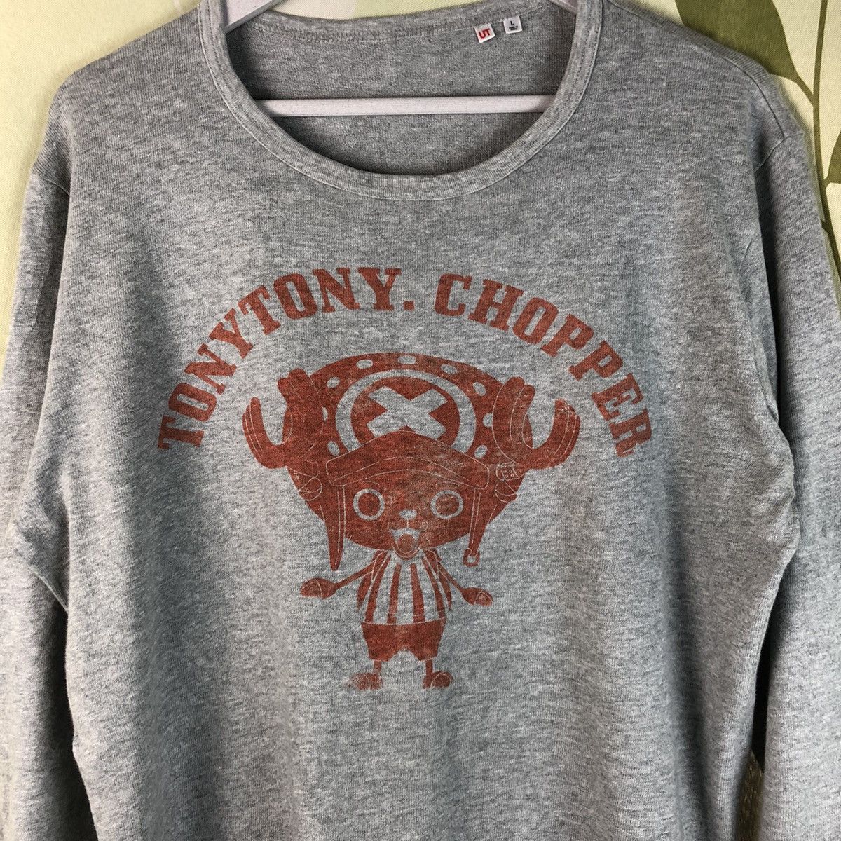 One Piece Uniqlo One Piece Tony Tony Chopper Sweatshirt #7472 Size L / US 10 / IT 46 - 5 Thumbnail
