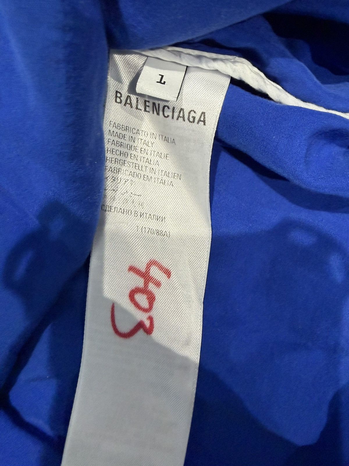Balenciaga Balenciag unifit royal blue jacket Size US XS / EU 42 / 0 - 6 Thumbnail