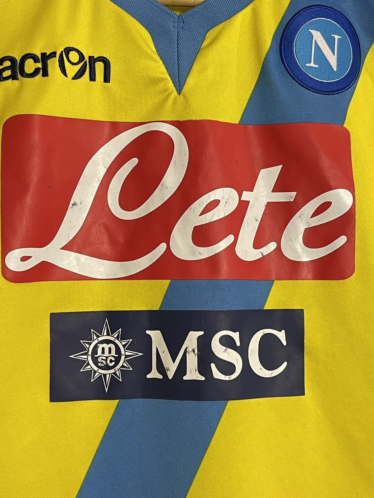 Vintage Vintage Napoli Third 2014 Kit Soccer Jersey Rare Macron Size US M / EU 48-50 / 2 - 9 Thumbnail