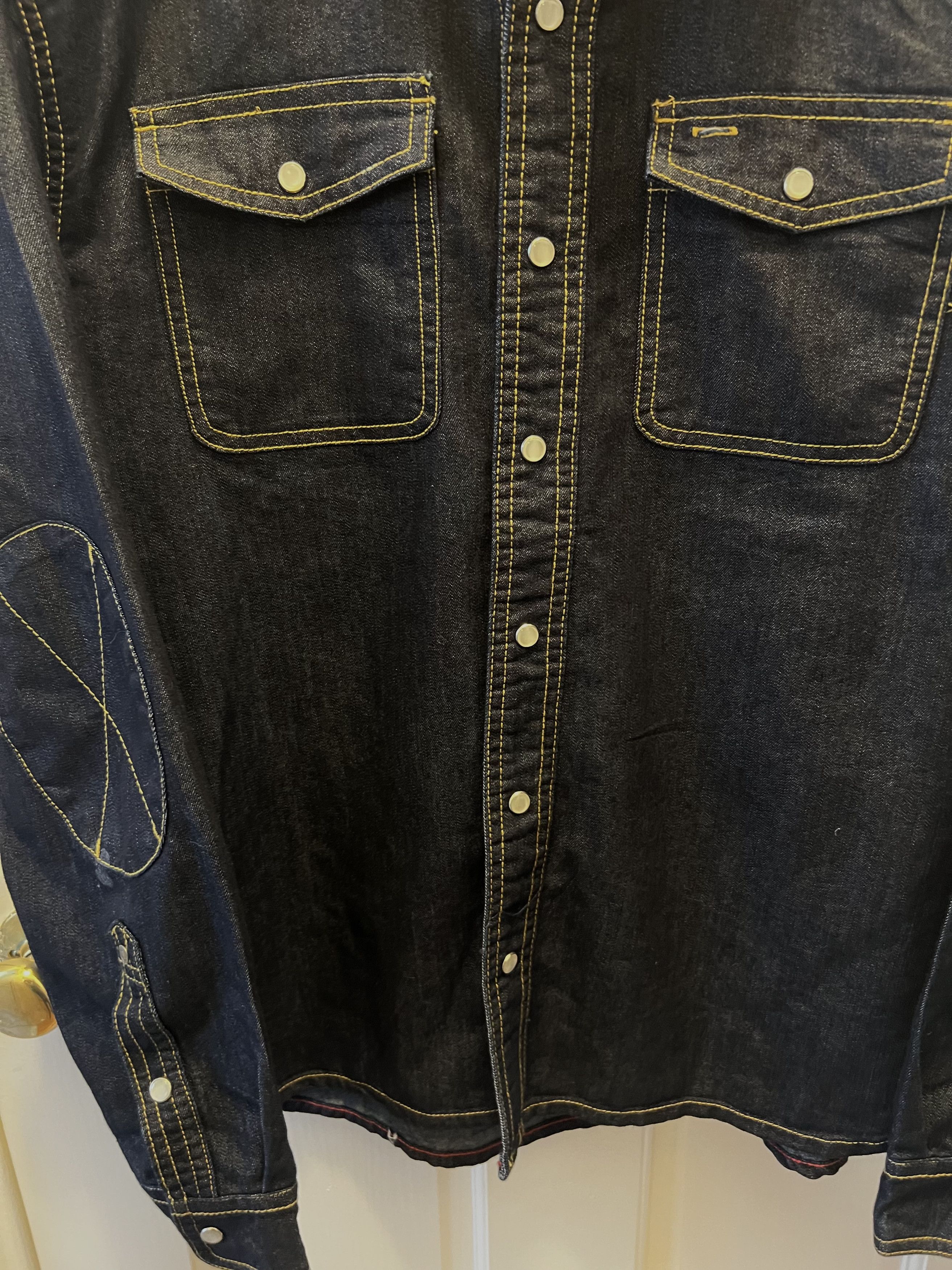 Iron & Resin Like New! $378 Elbow Patch Moto Denim Size US L / EU 52-54 / 3 - 5 Thumbnail