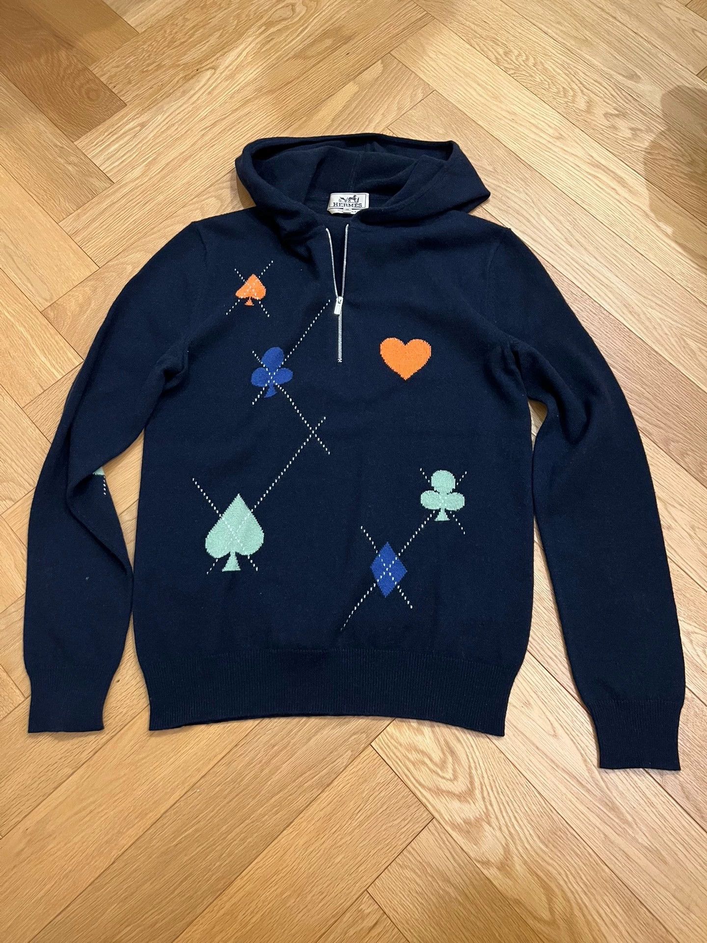 Hermes Hermes Cashmere Zip Hooded Sweater - dmc Size US XS / EU 42 / 0 - 1 Thumbnail