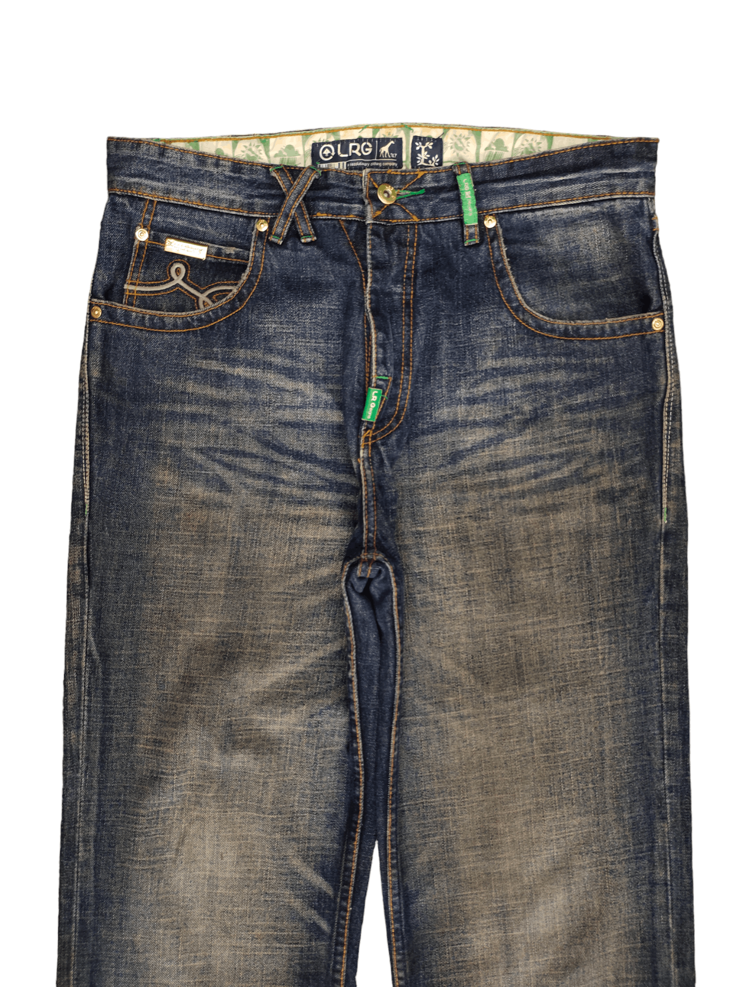 LRG Lrg Clawmark Stone Wash Wide Leg Denim 90s Jnco Baggy Jeans Size US 34 / EU 50 - 9 Thumbnail