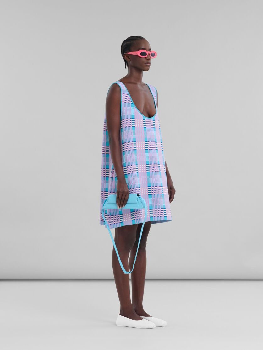 Marni o1f1d3z0725 Techno Knit A-Line Dress in Multicolor Size XS / US 0-2 / IT 36-38 - 6 Thumbnail