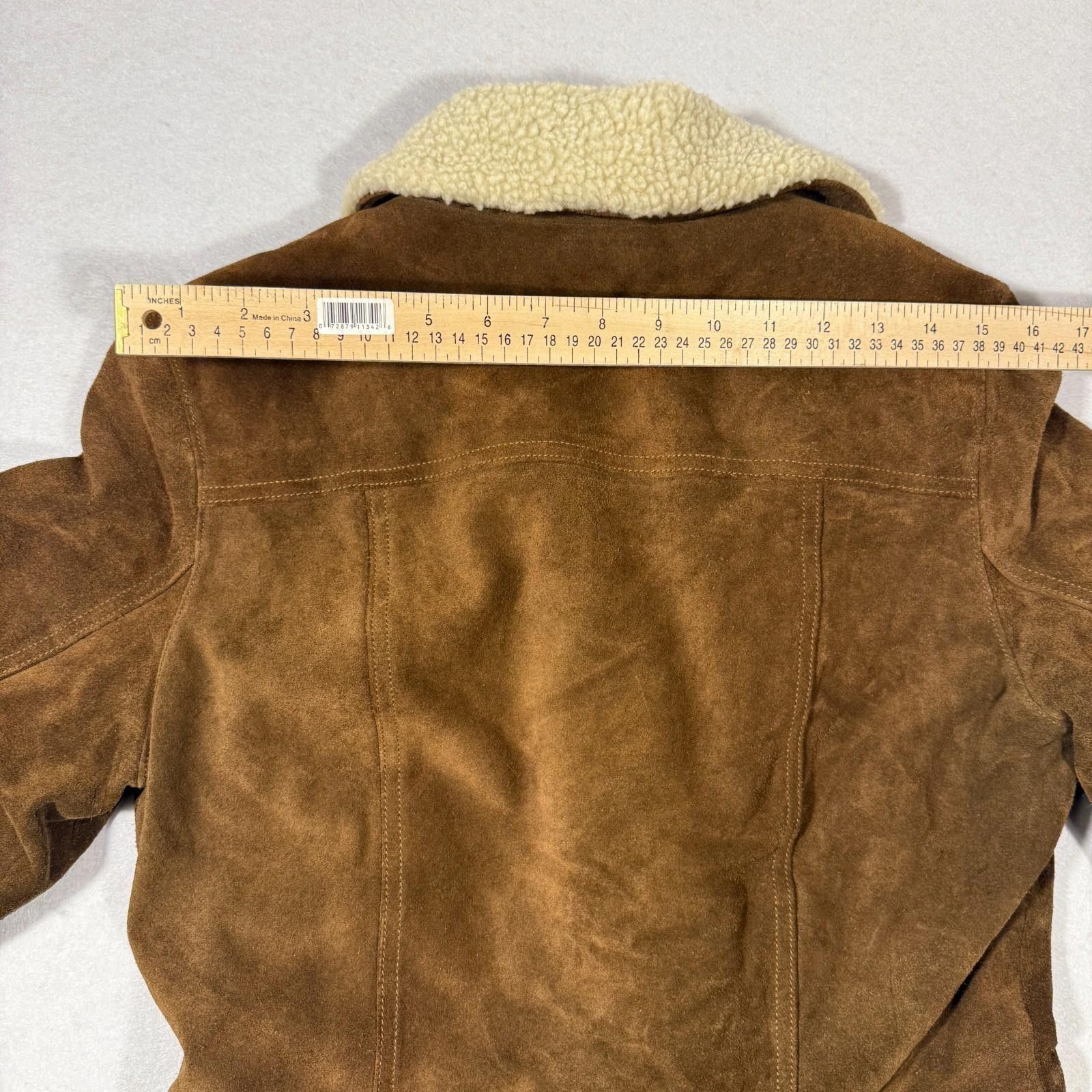 Gap GAP Y2K Genuine Suede Sherpa Jacket Coat Women Size Small Size S / US 4 / IT 40 - 11 Thumbnail