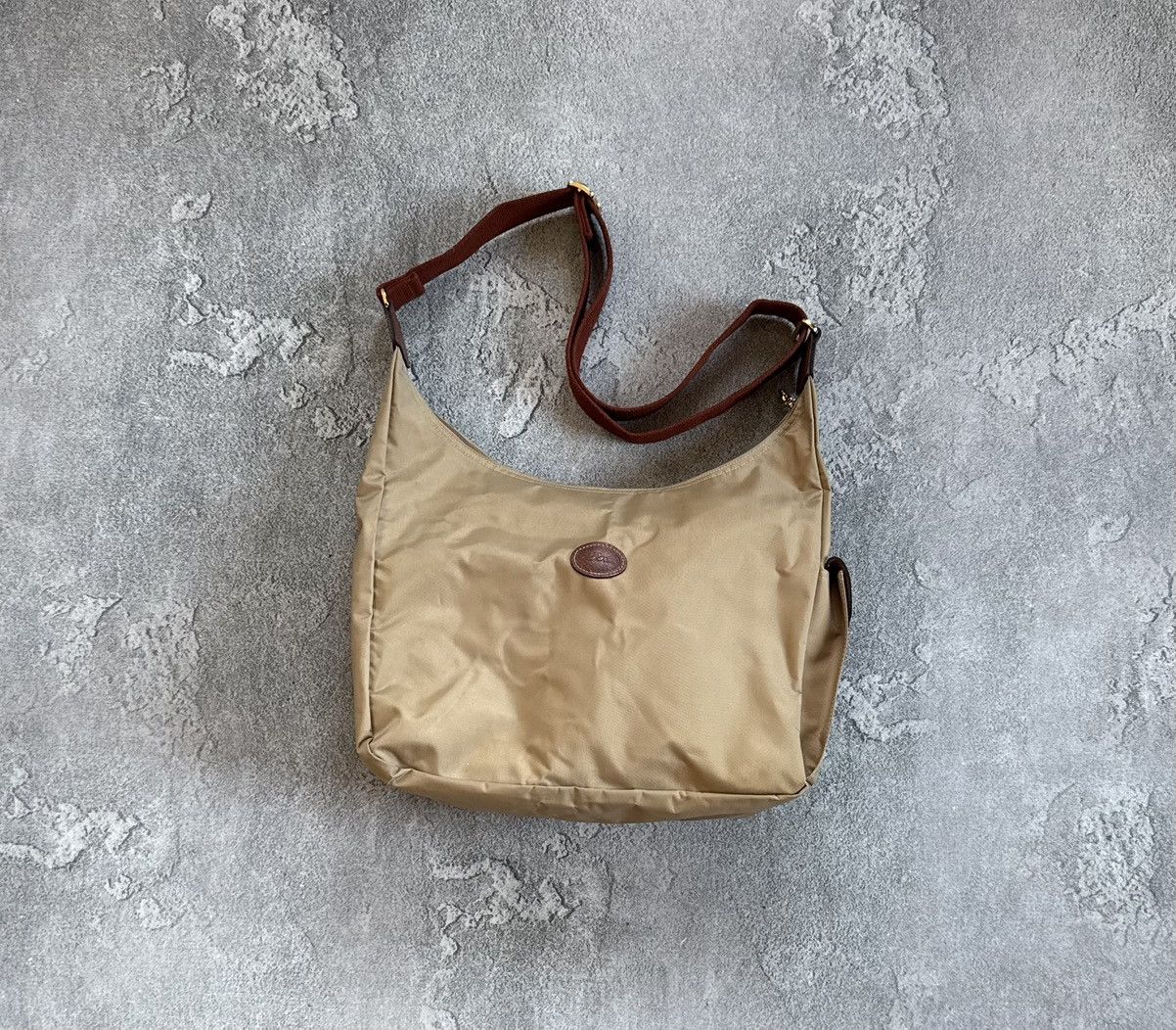 Longchamp Longchamp retro big shoulder baguette bag 💼 beige luxury Size ONE SIZE - 1 Thumbnail