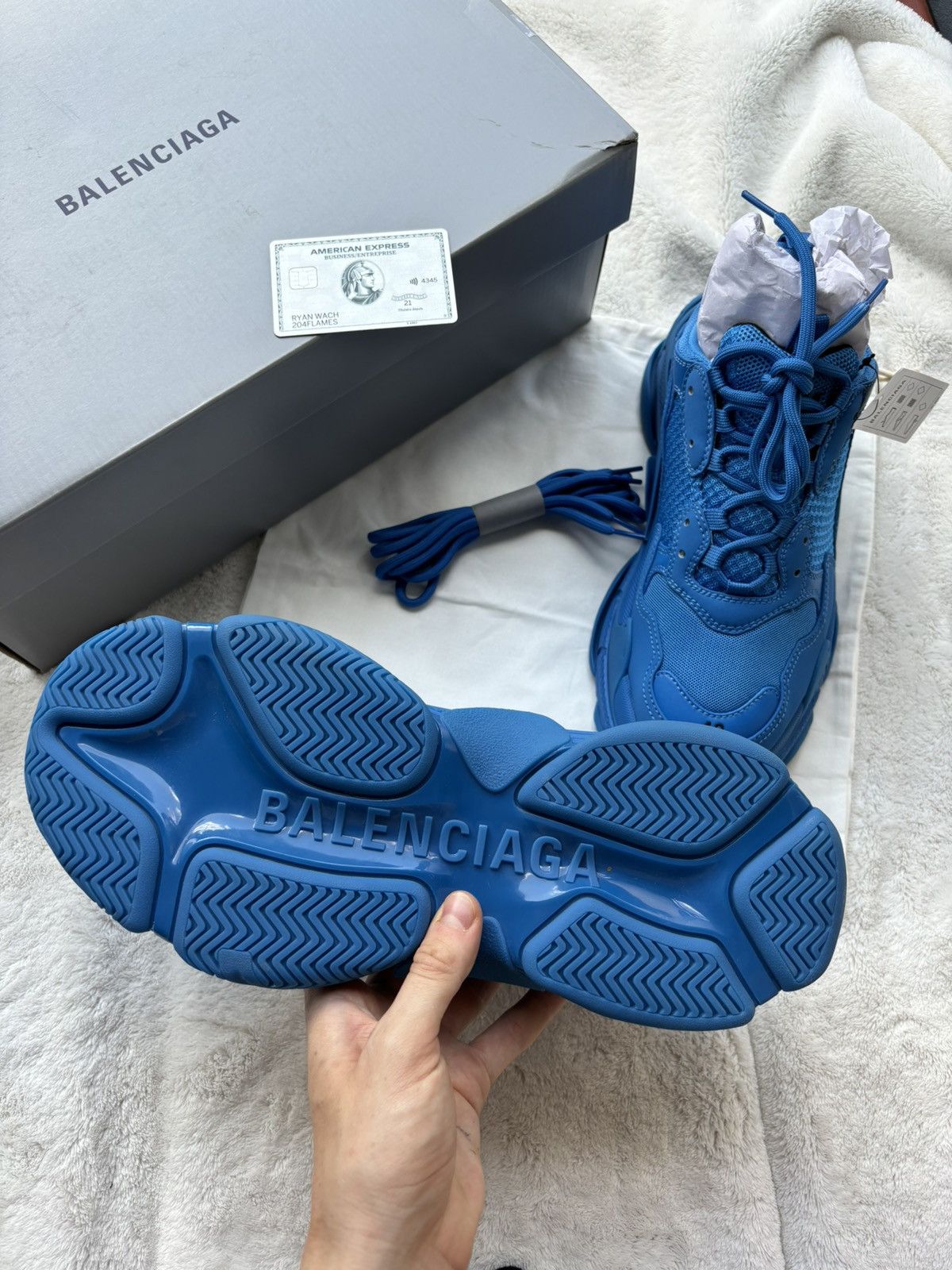 Balenciaga Balenciaga Triple Blue Triple S Sneakers Size US 9 / EU 42 - 4 Thumbnail