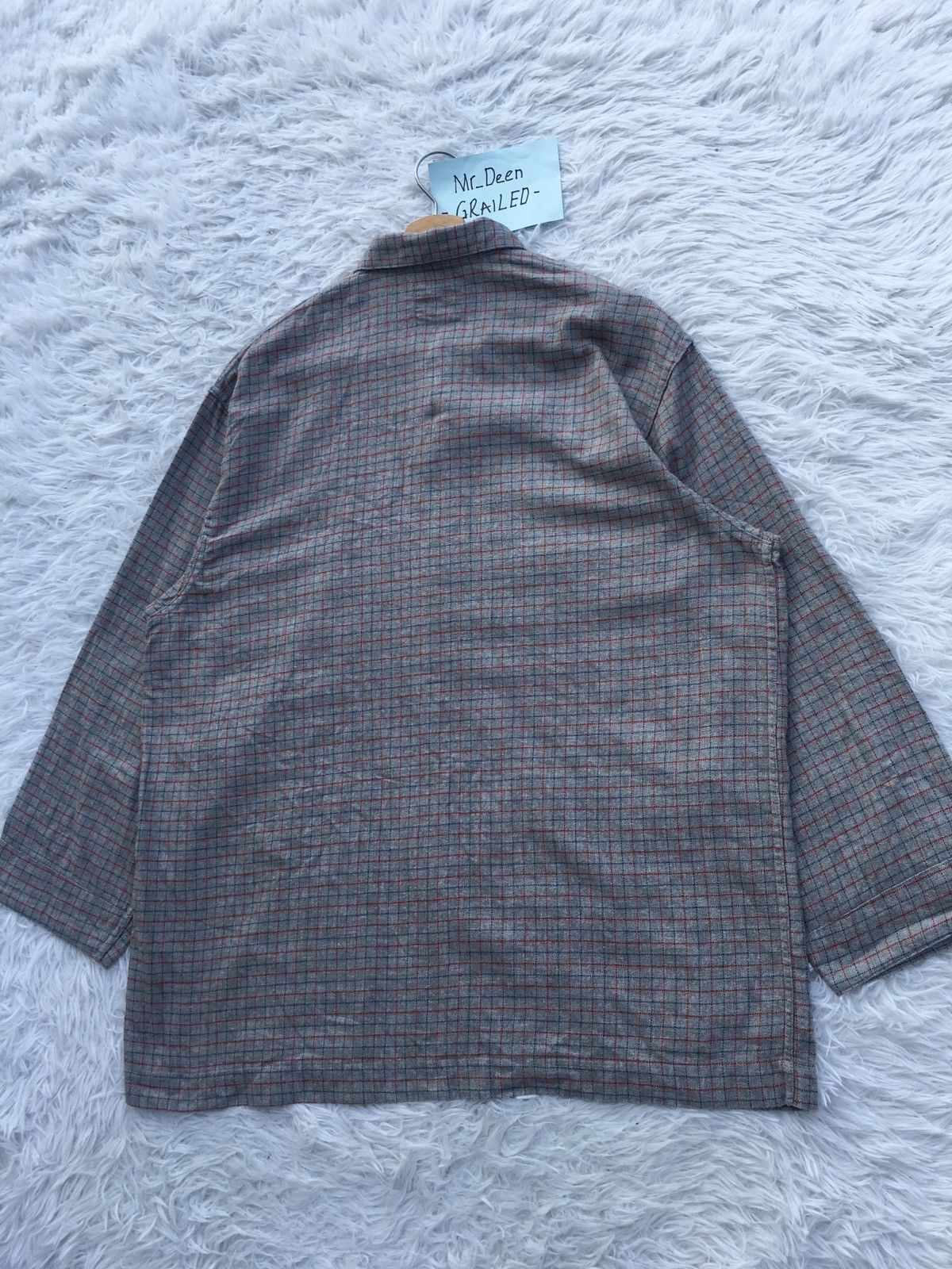 Yohji Yamamoto Rare Vintage Y’s For Living Yohji Yamamoto Flannel Shirt Size US L / EU 52-54 / 3 - 16 Thumbnail