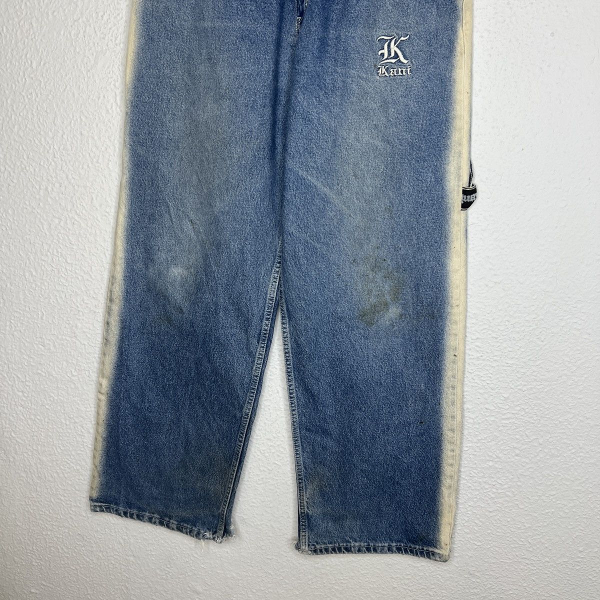 Karl Kani × Vintage Vintage Karl Kani Washed Jeans Y2K Rap Baggy Fit Size US 33 - 3 Thumbnail