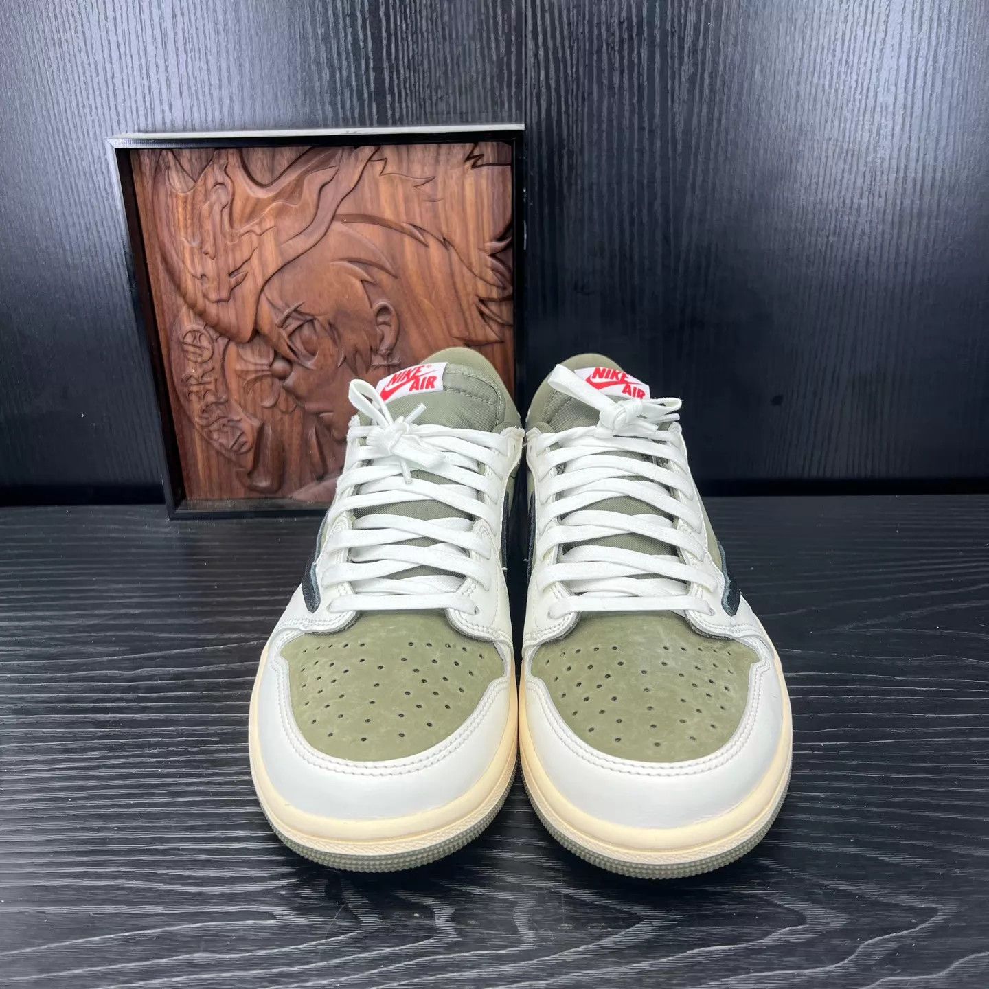 Nike Air Jordan 1 Low TS Olive Cactus Jack 44 Worn Size US 11 / EU 44 - 4 Thumbnail