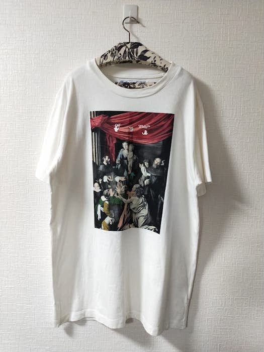 image of Off White Caravaggio Painting Tee in White, Men's (Size 2XL)