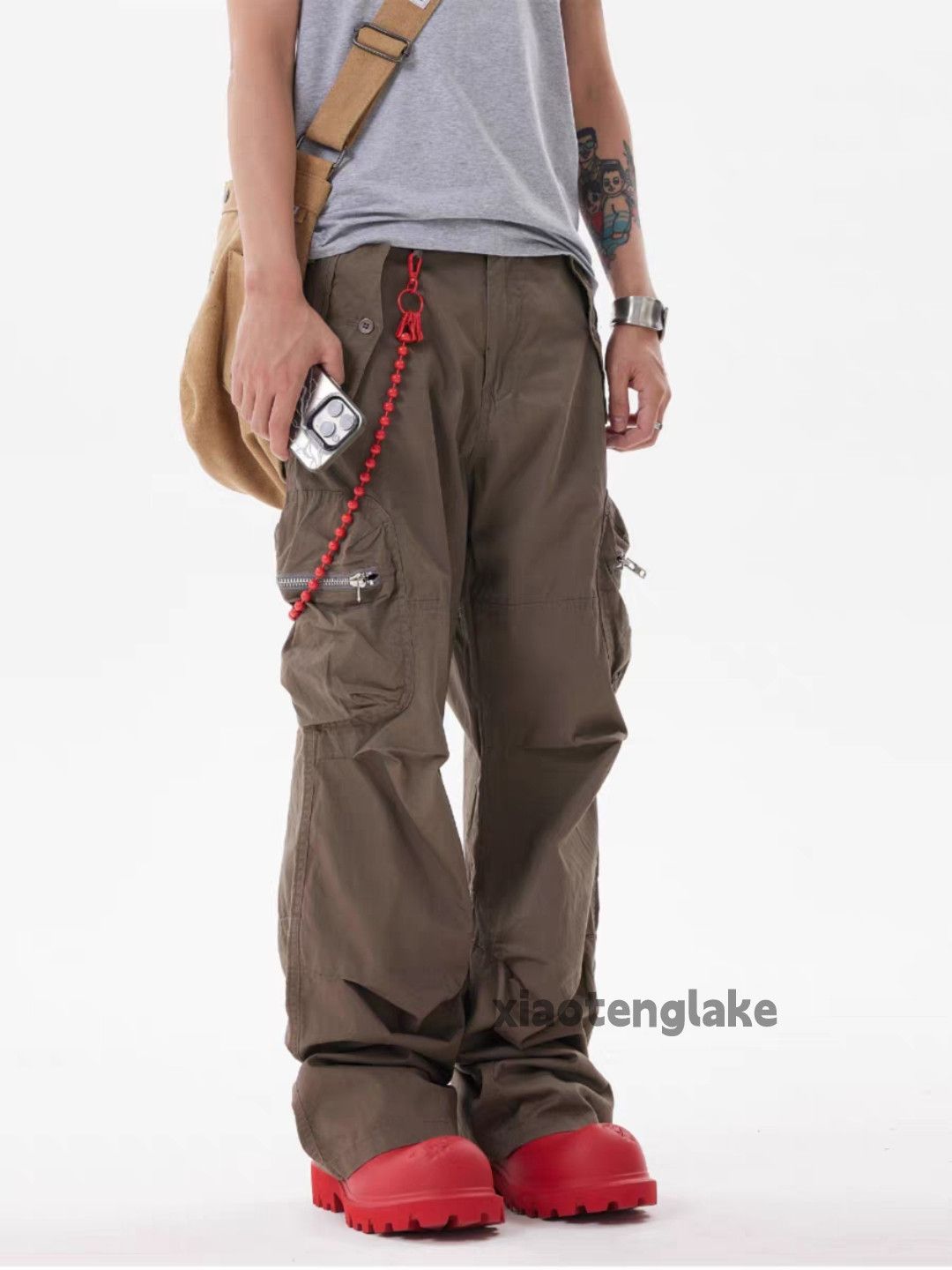 Designer × Japanese Brand × Vintage zipper utility military outdoor pleated cargo pants Size US 28 / EU 44 - 2 Thumbnail